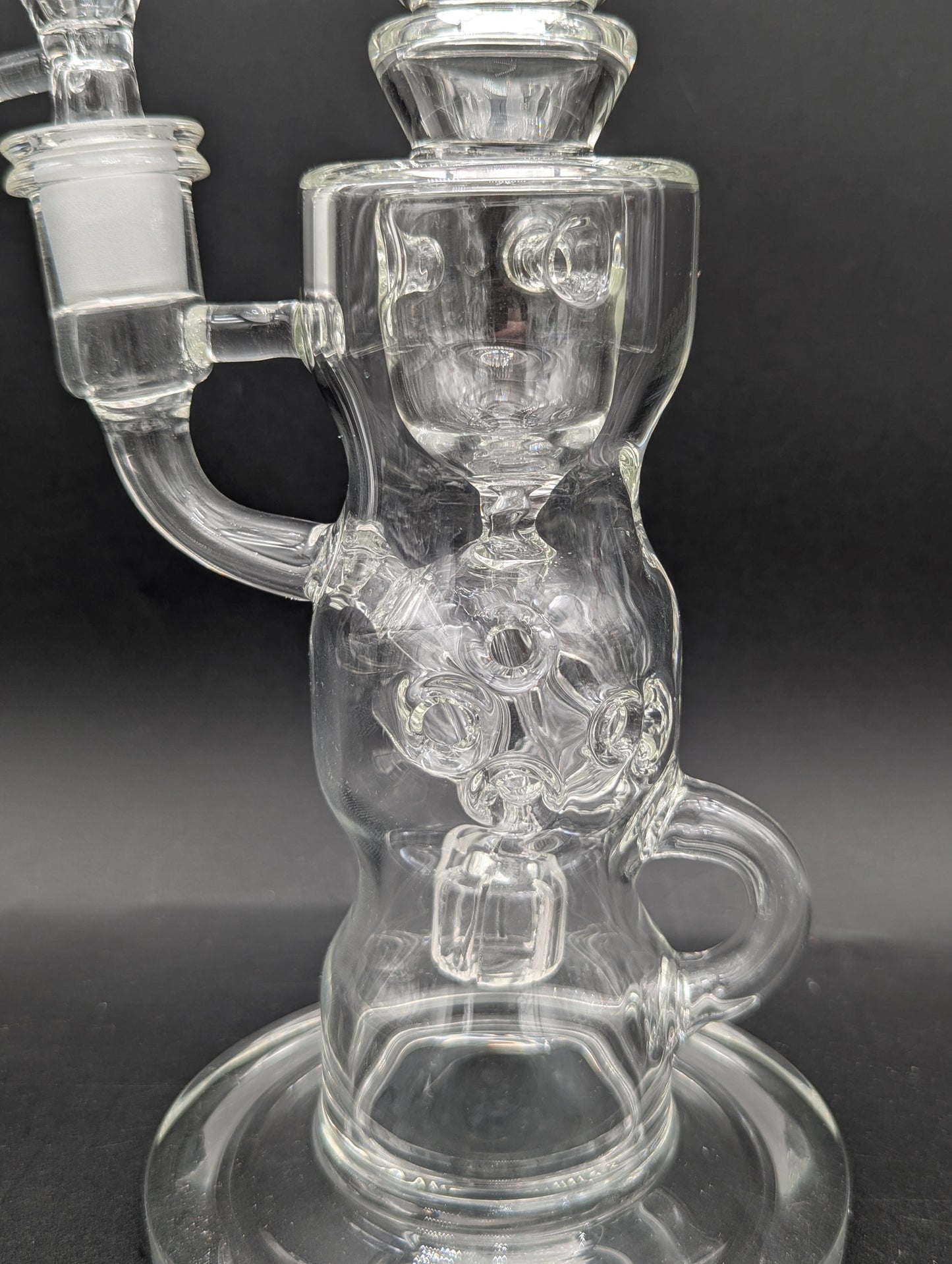 11" Clear Swiss Sphere Recycler Bong-Avernic Smoke Shop