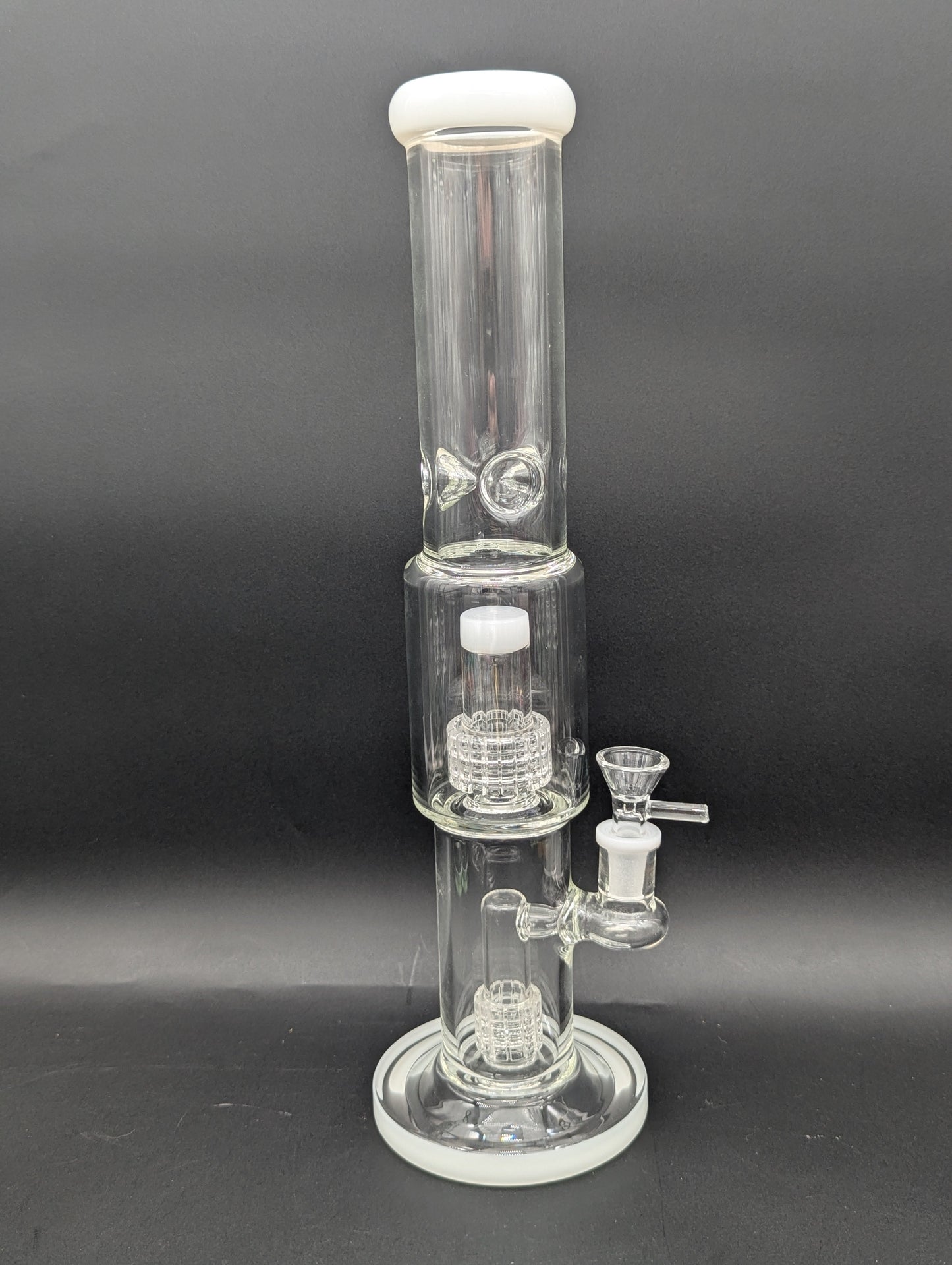 13.5" Dual Matrix Straight Tube Bong-Avernic Smoke Shop