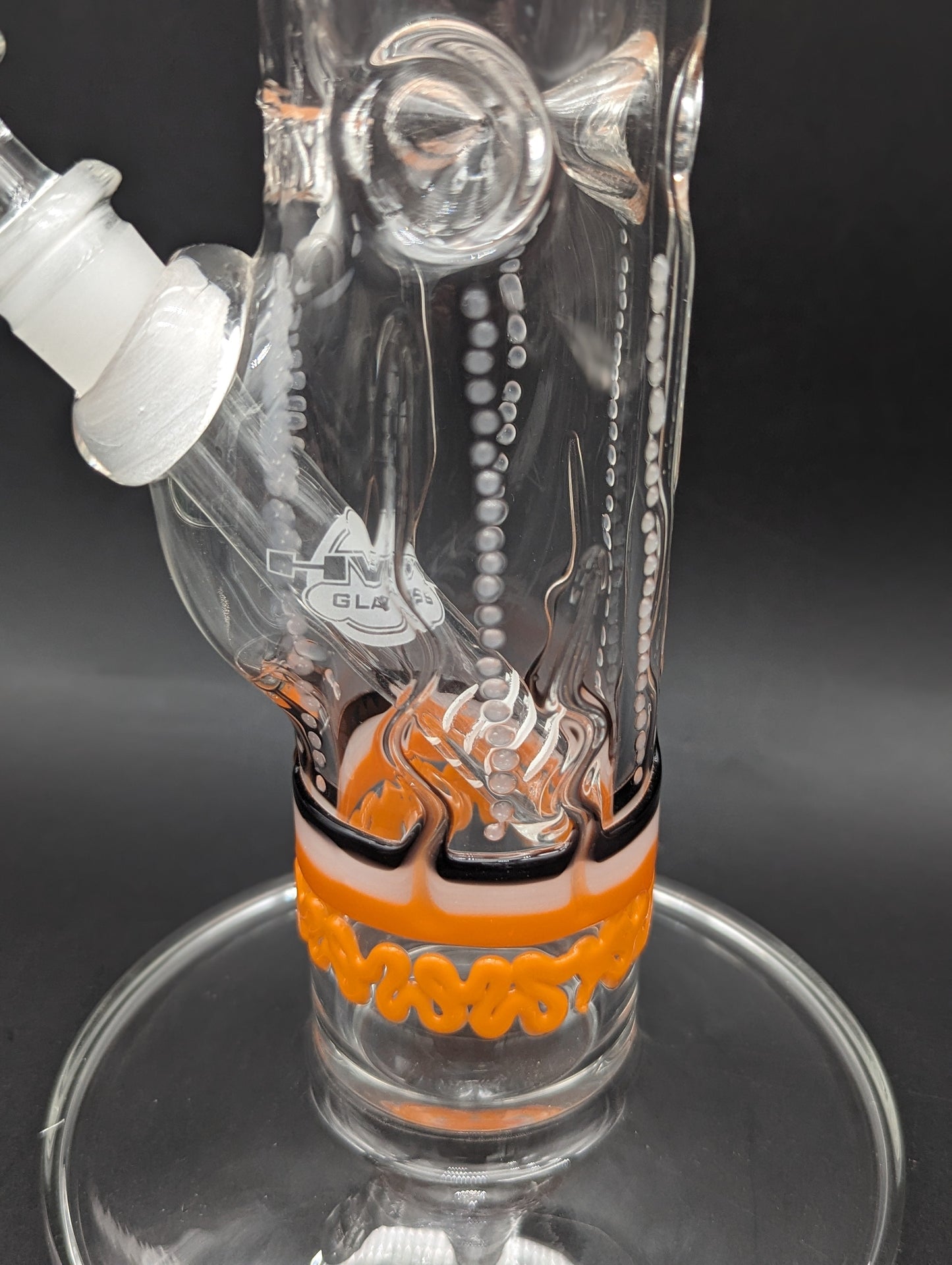 14.5" HVY Glass Color Scribble Tube