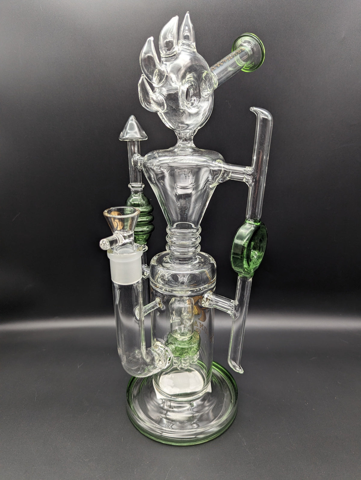 15" Tsunami Spiked Donut Recycler-Avernic Smoke Shop