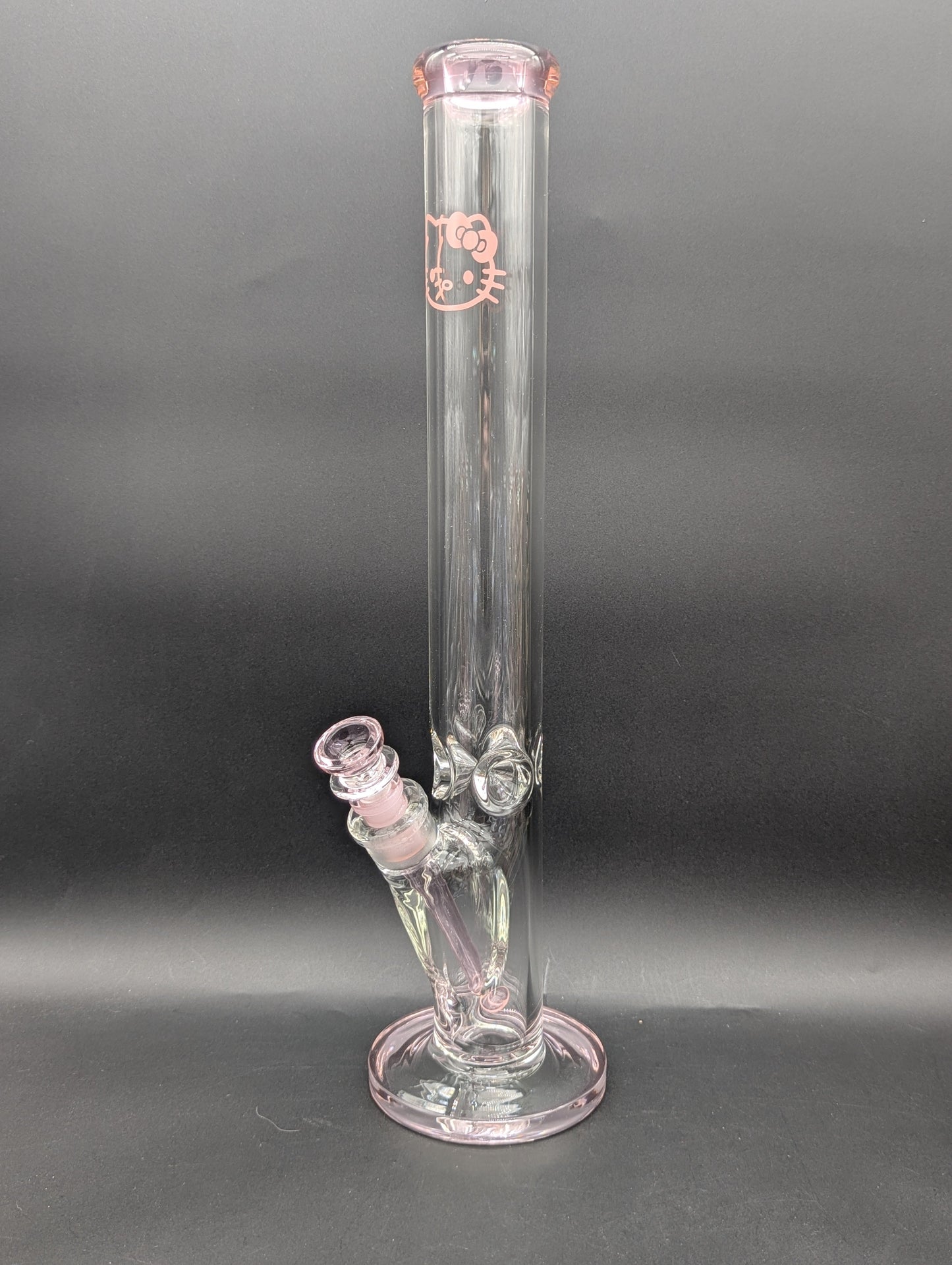 18" Pink Kitty Straight Tube 7mm Thick-Avernic Smoke Shop