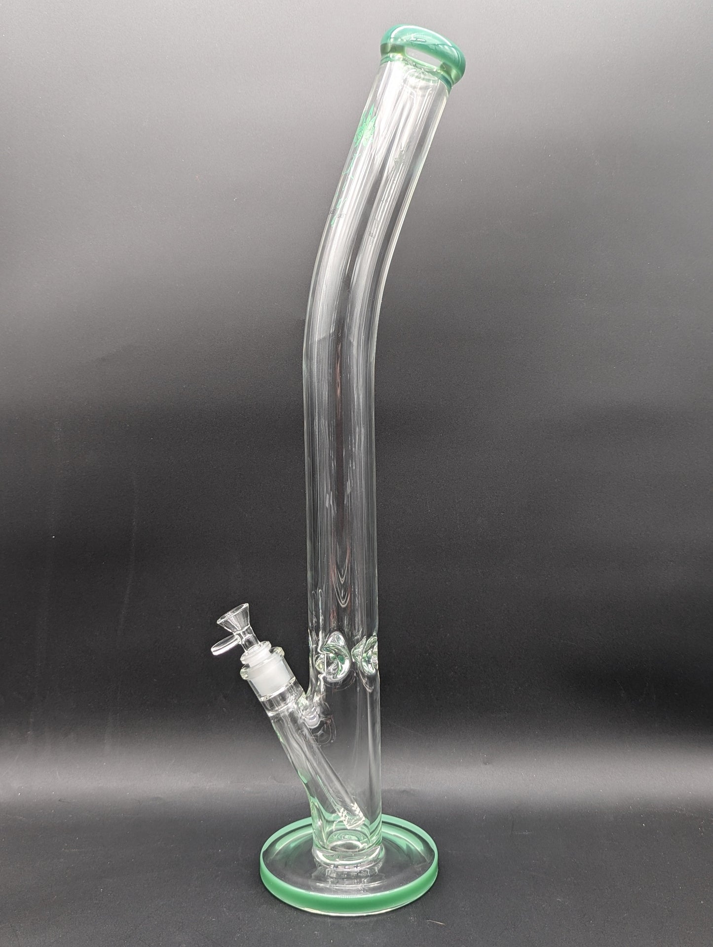 24" Bent Neck 9MM Tube Bong by The Kind Glass