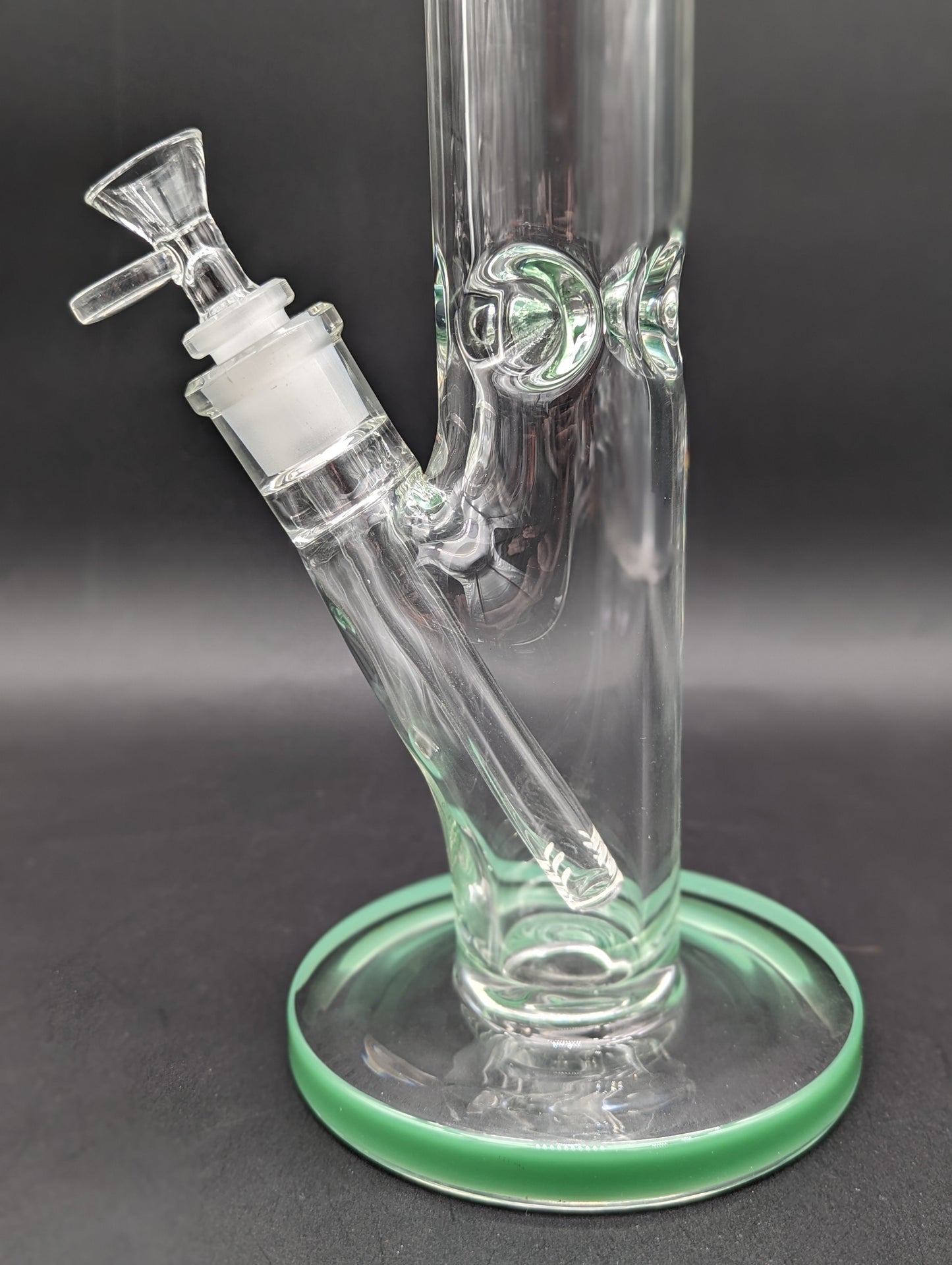24" Bent Neck 9MM Tube Bong by The Kind Glass