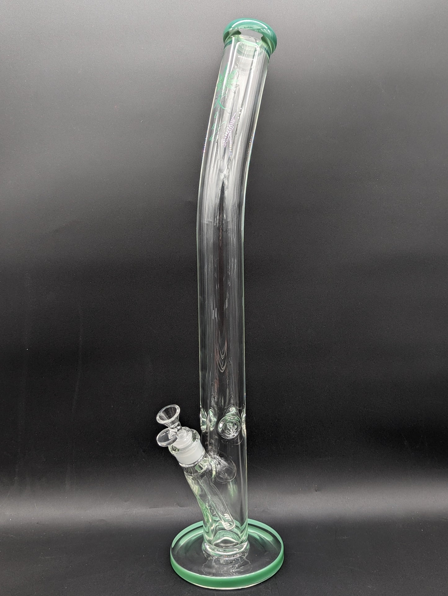 24" Bent Neck 9MM Tube Bong by The Kind Glass