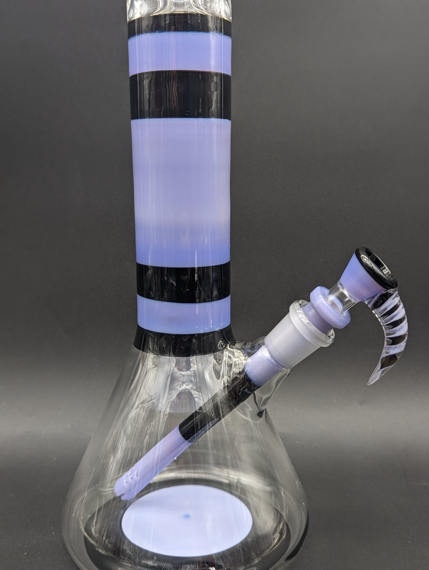 2K Glass 19" Dual Accent Beaker Bong