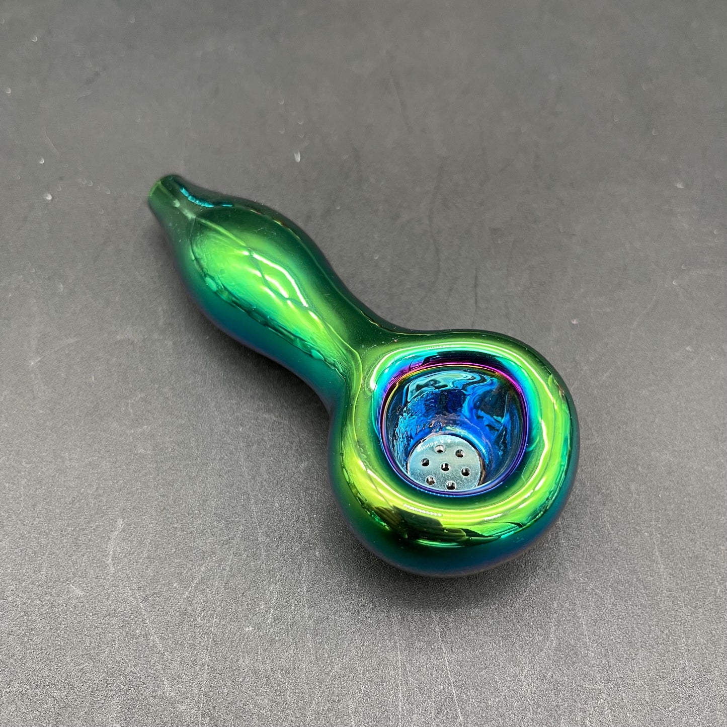 4" Chrome Gradient w/ Screen Hand Pipe