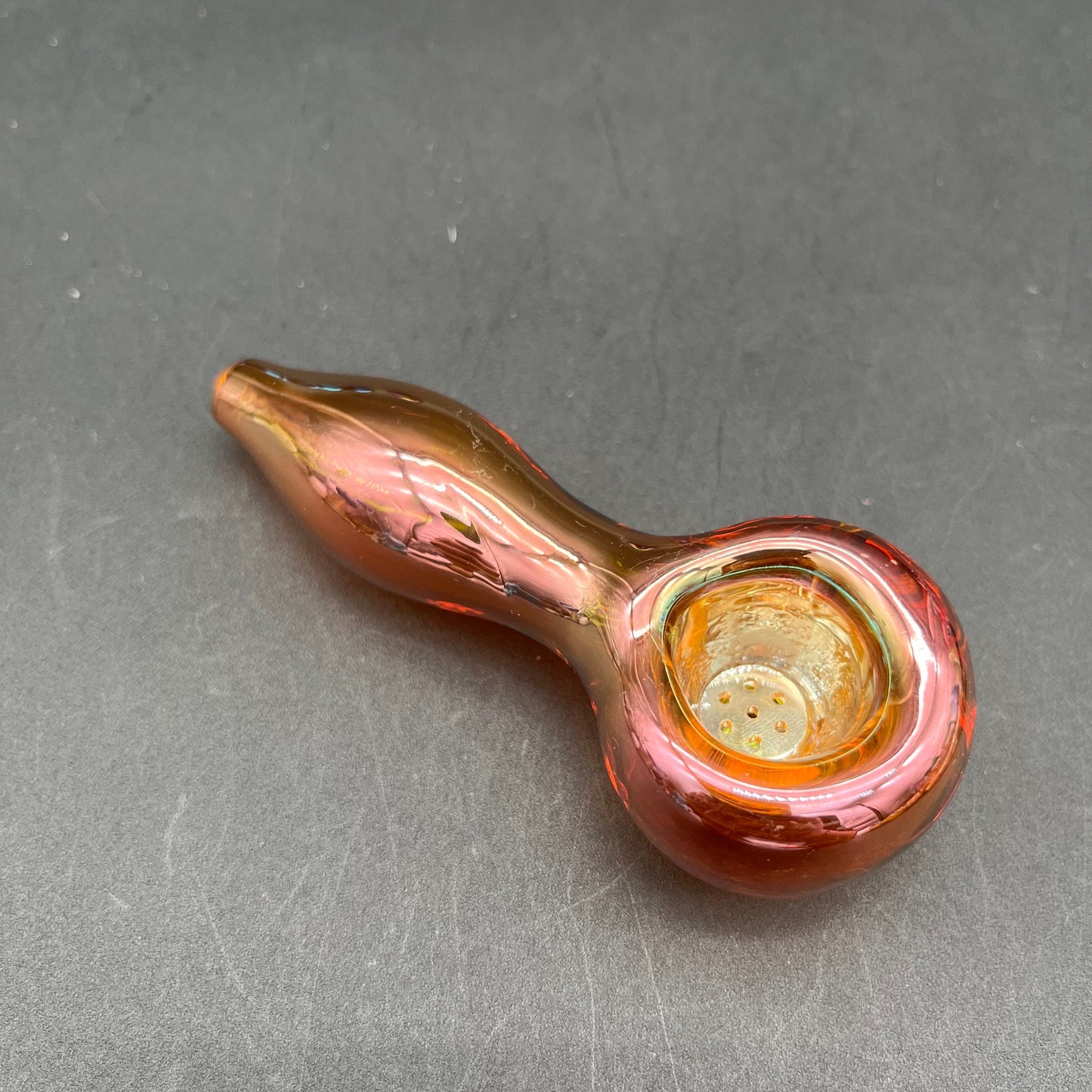 4" Chrome Gradient w/ Screen Hand Pipe