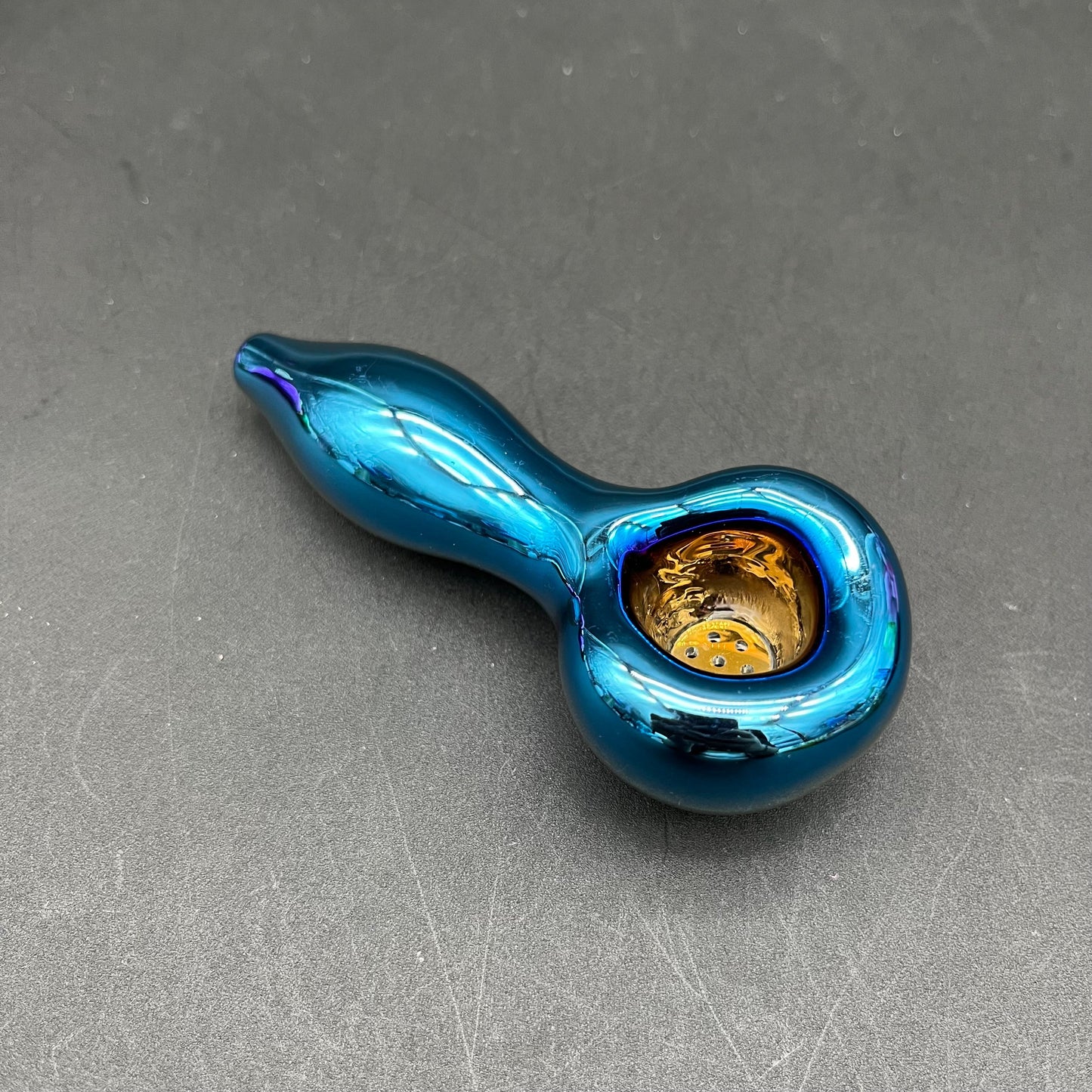 4" Chrome Gradient w/ Screen Hand Pipe
