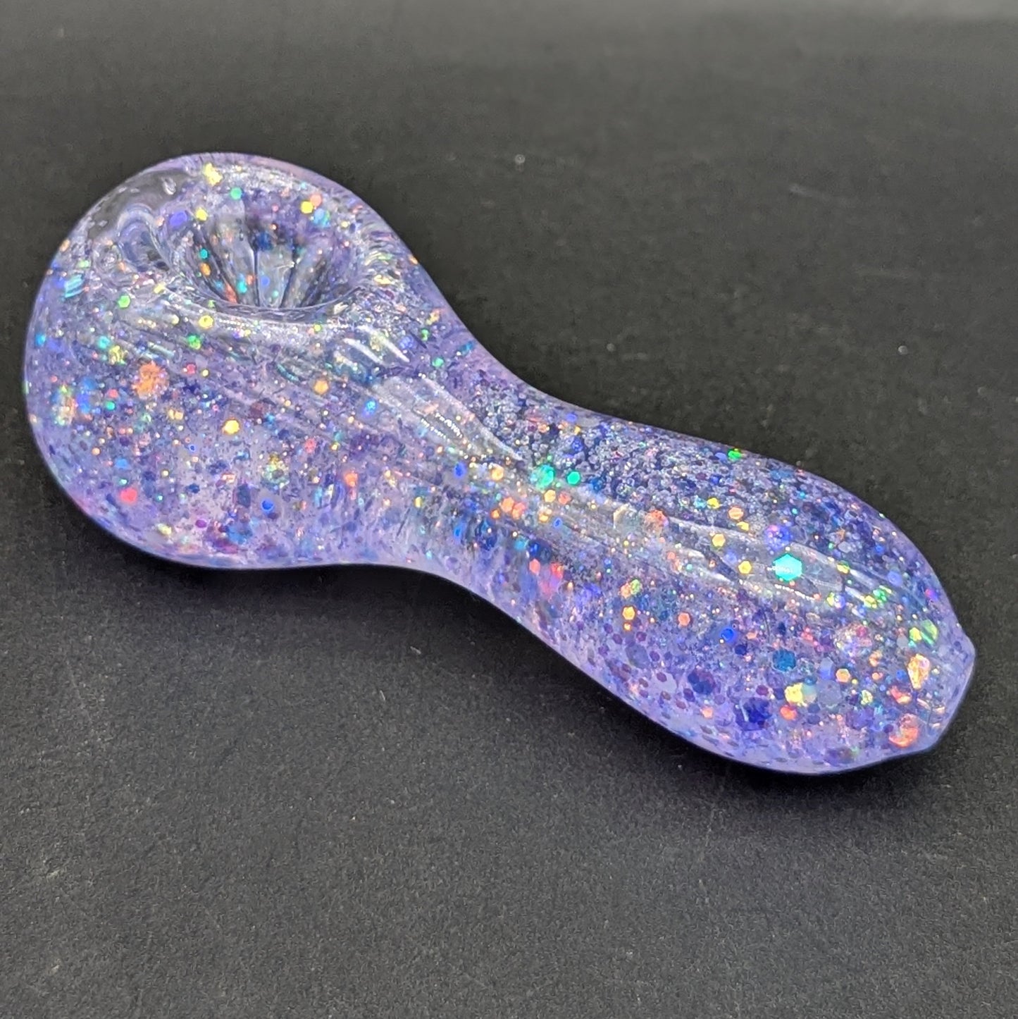 4" Glycerin Sparkle Steamroller Spoon Pipe