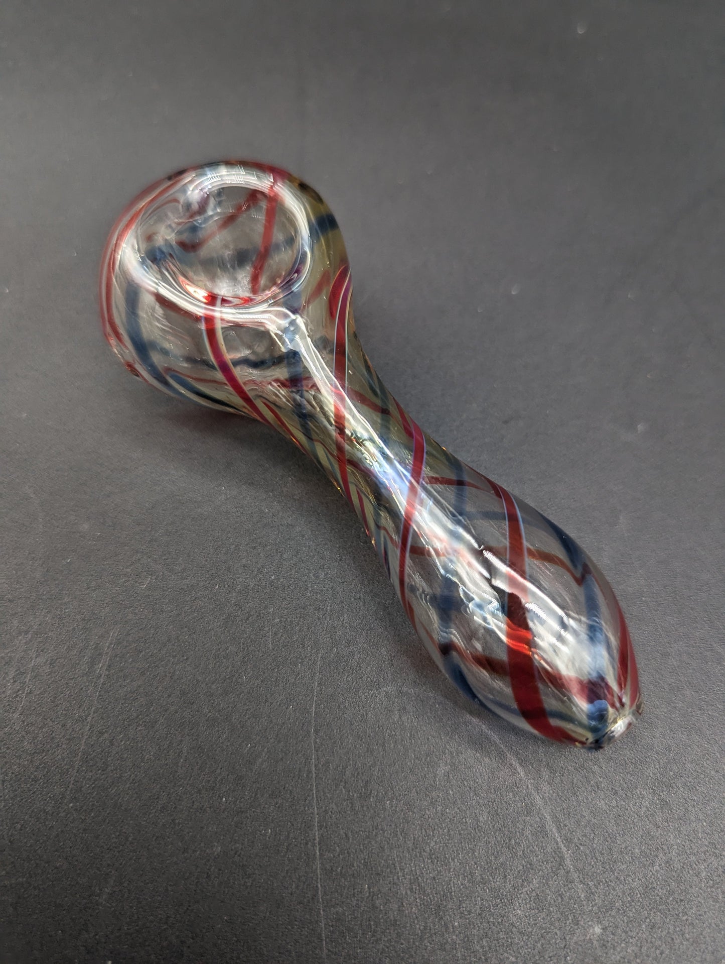 4" Silver Fumed Spoon Hand Pipe