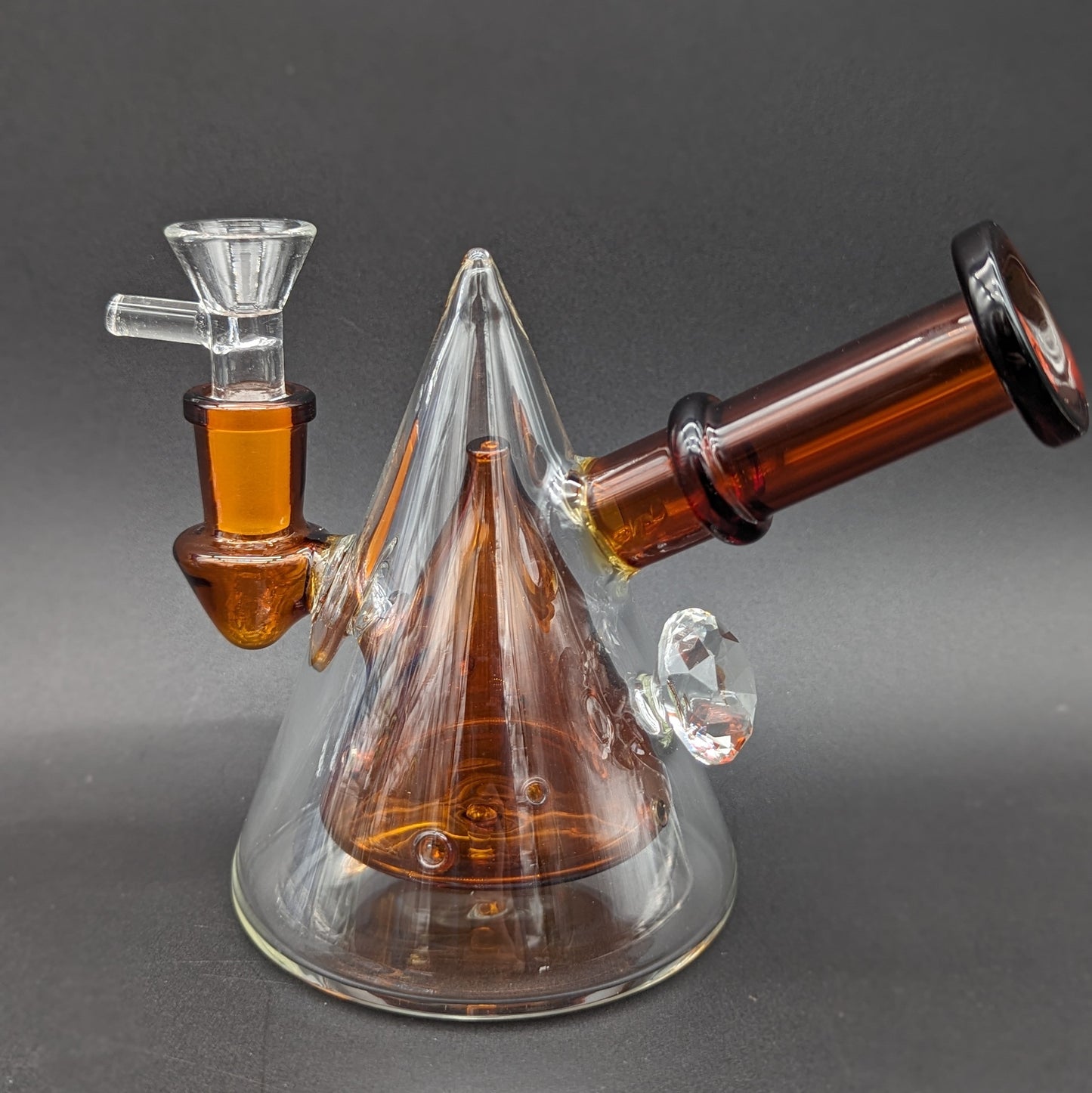 5" Multi Hole Pyramid Water Pipe