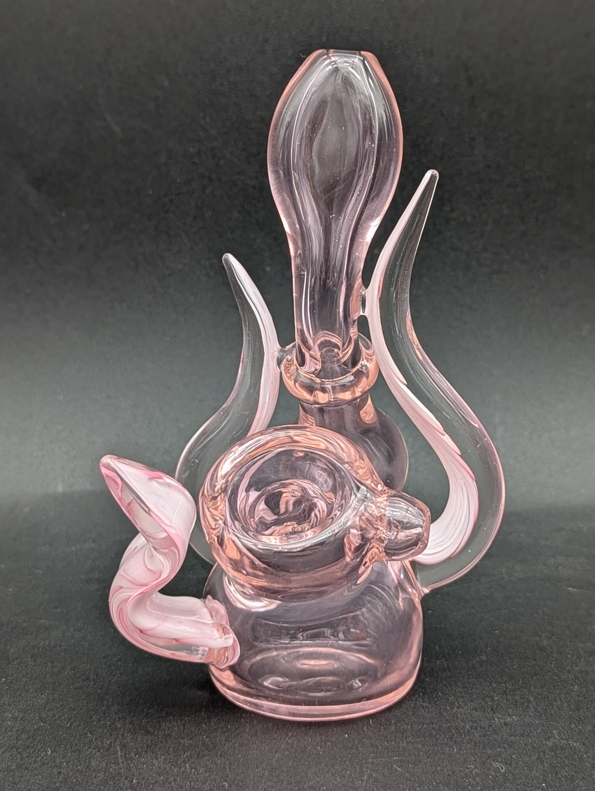 5" Pink Flower Petal Bubbler-Avernic Smoke Shop