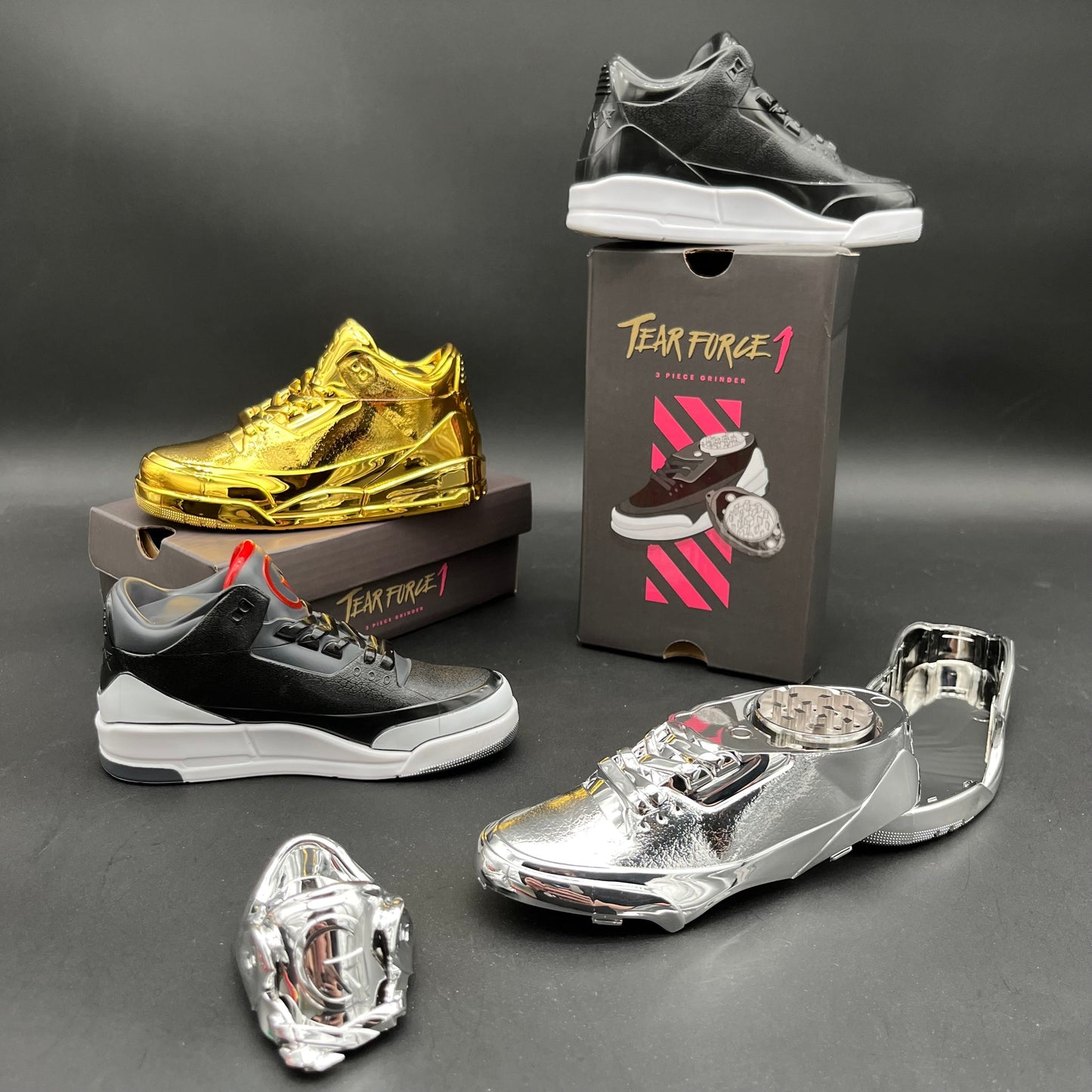 6" 3 Part Assorted Fresh Kicks Grinder Gift Box Set-Avernic Smoke Shop