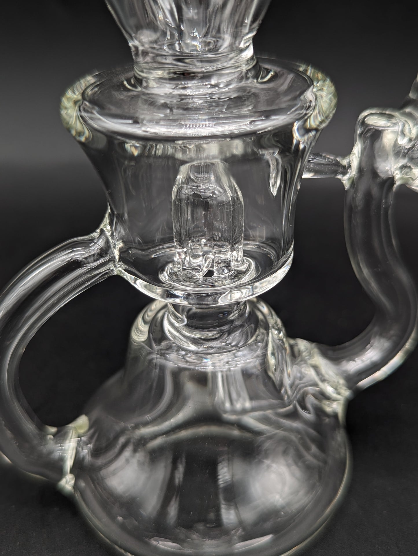 6" Double Slit Recycler Dab Rig