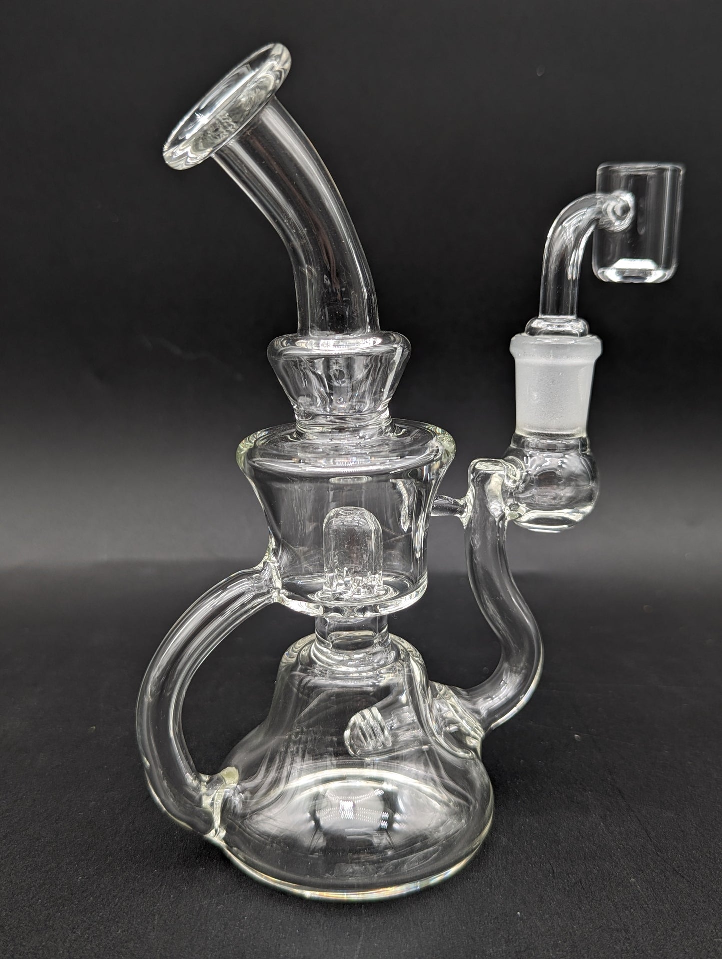 6" Double Slit Recycler Dab Rig