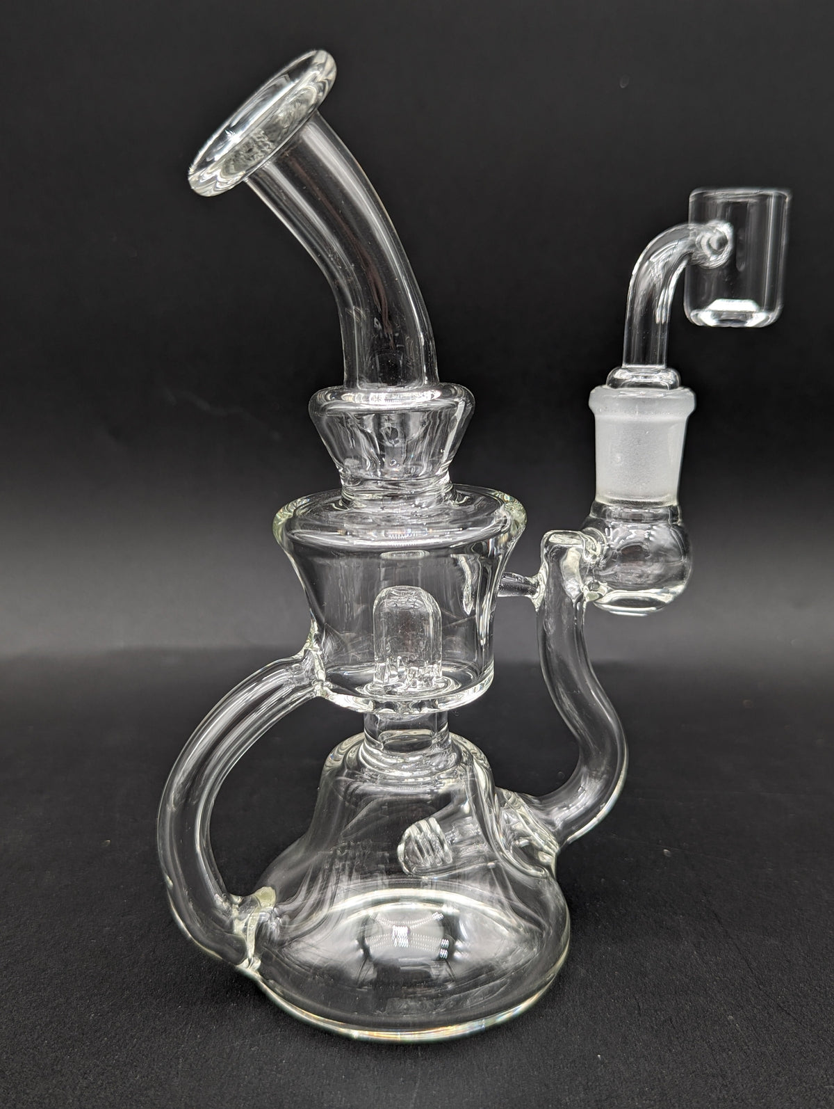 6" Double Slit Recycler Dab Rig-Avernic Smoke Shop