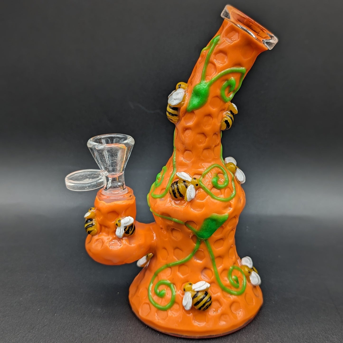7" 3D Honey Bee Water Pipe
