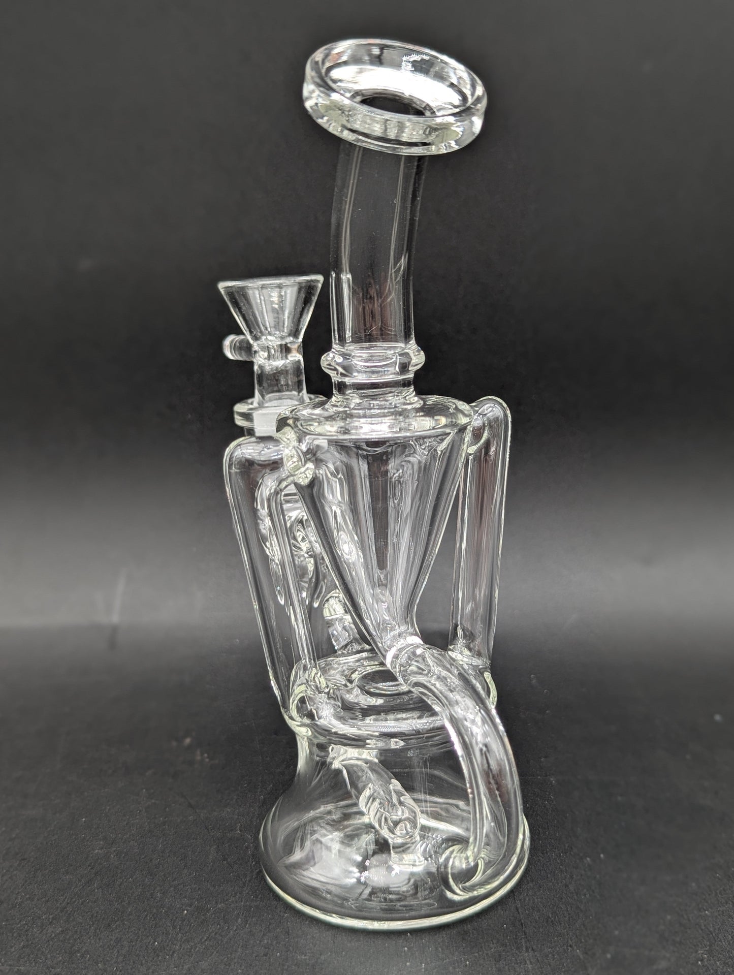 7" Clear Mini Klein Recycler Water Pipe-Avernic Smoke Shop