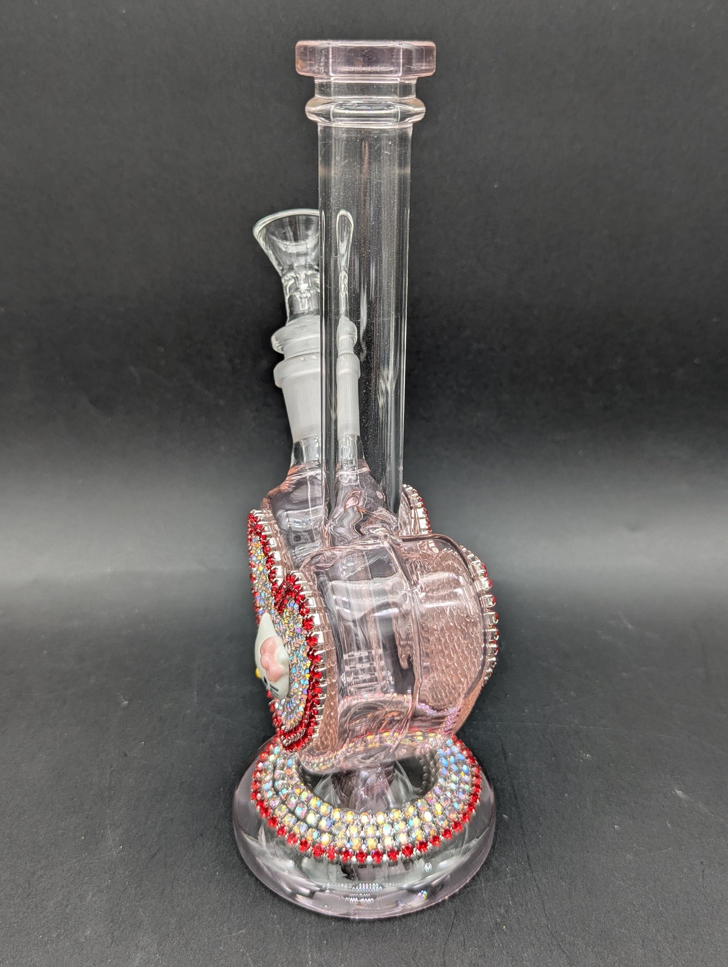 9" Dazzling Kitty Heart Bong