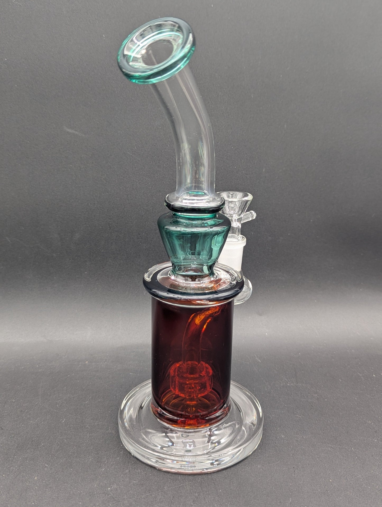 9" Dual Color Showerhead Bong