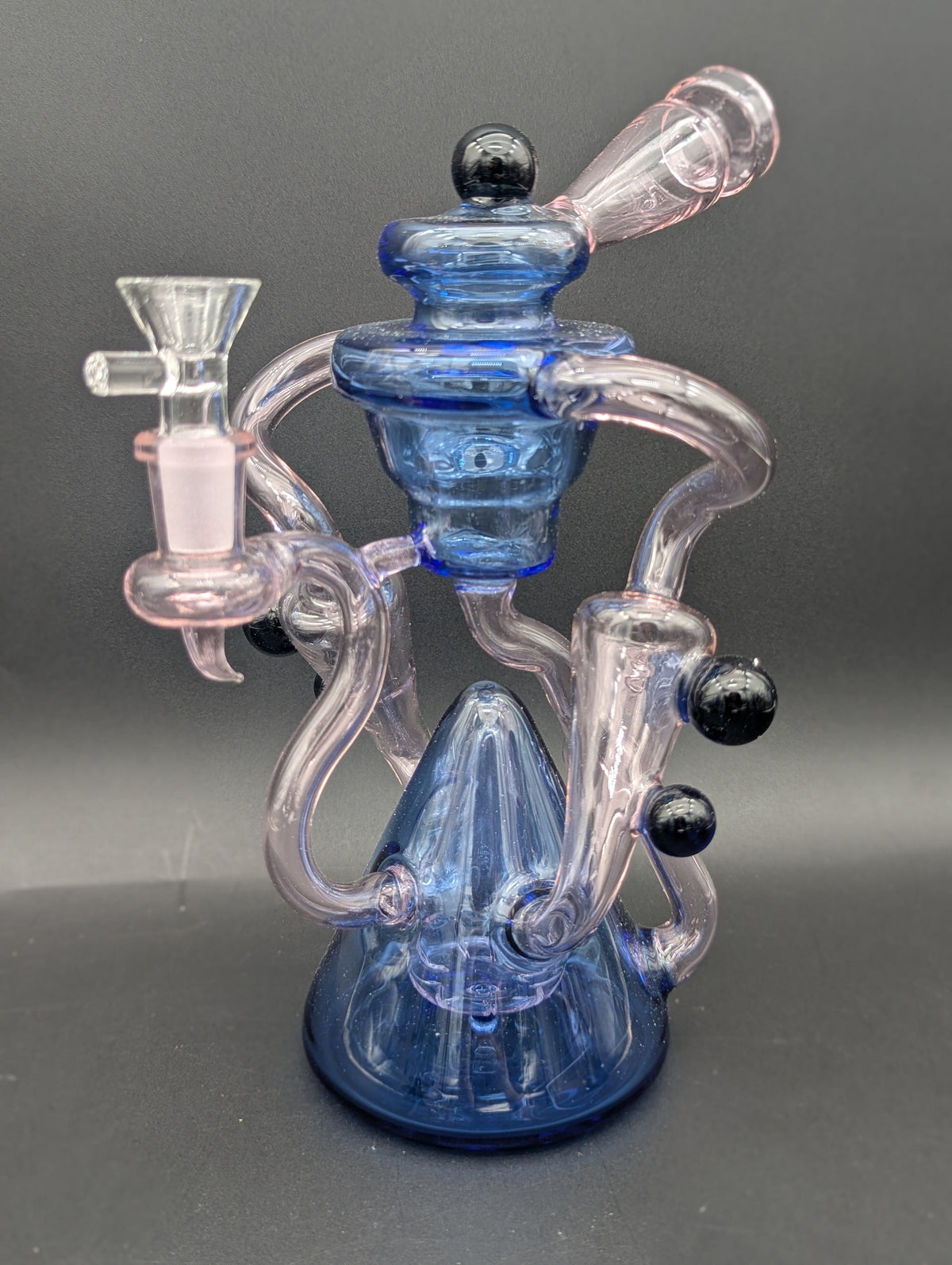 9" Multi Slit Dual Recycler Bong-Avernic Smoke Shop