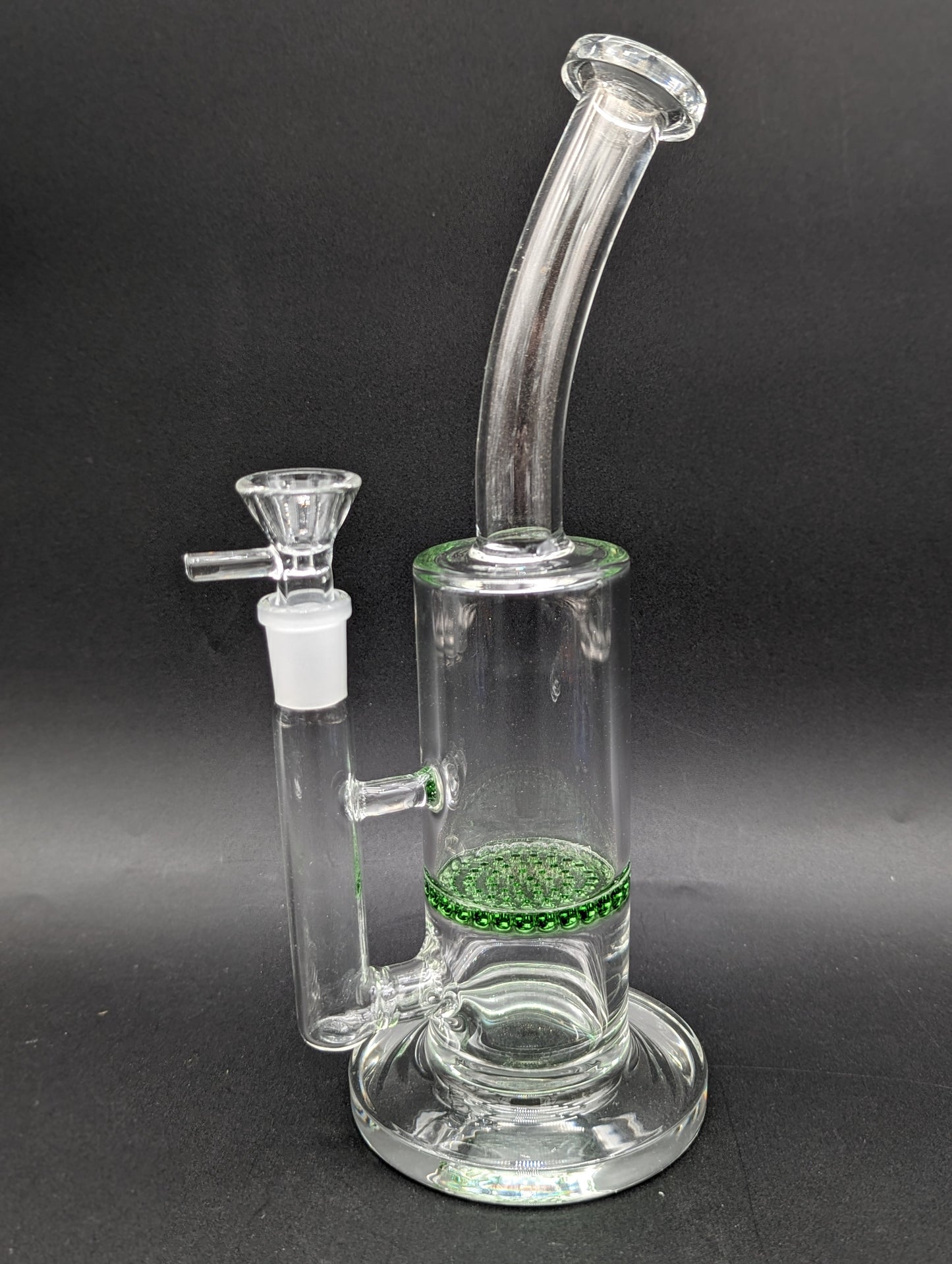 9.5" Honeycomb Bong w/ Bent Neck