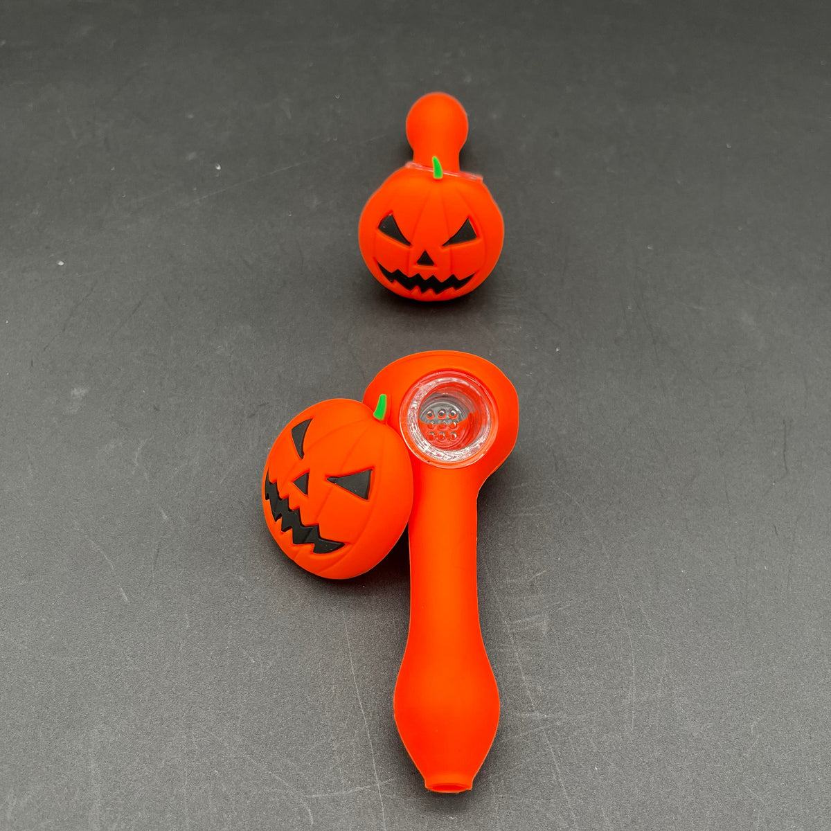 Silicone Pumpkin Spoon Pipe-Avernic Smoke Shop