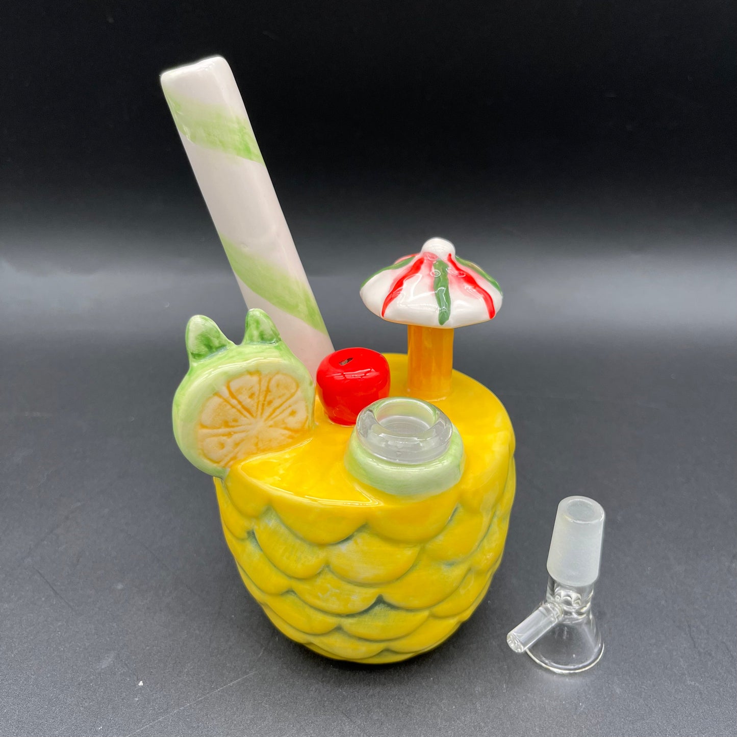 Ceramic Pina Colada Beach Bong-Avernic Smoke Shop