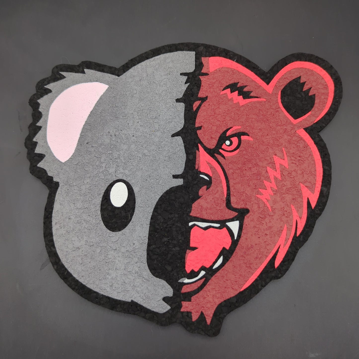 Bear Quartz x Moodmats Dab Mat | BQ x Koala Puffs | 8"-Avernic Smoke Shop