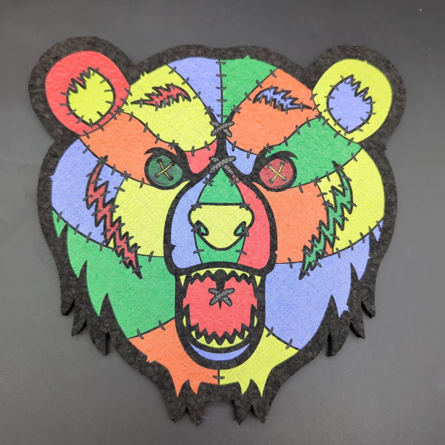 Bear Quartz x Moodmats Dab Mat | Voodoo Bear | 8"-Avernic Smoke Shop