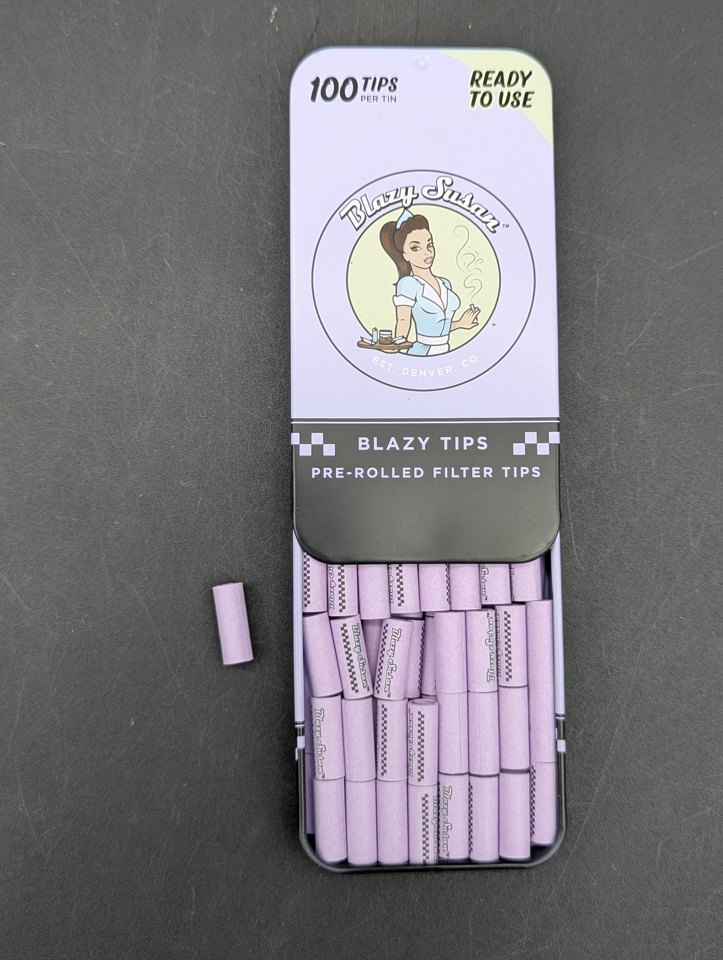Blazy Susan Pre Rolled Filter Tips (100ct) Tin