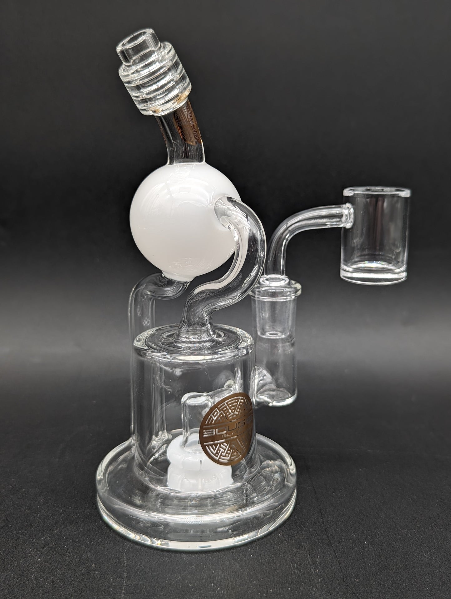 Bougie Glass 6" Orbit Recycler Dab Rig