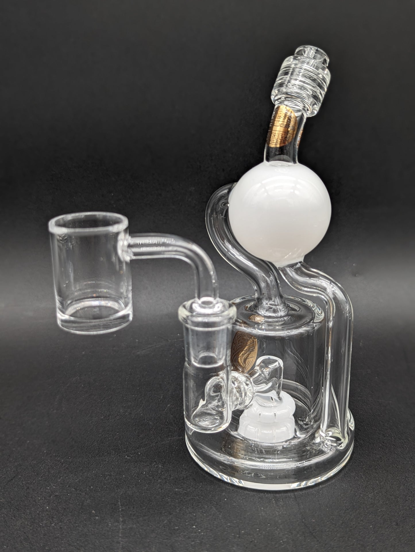 Bougie Glass 6" Orbit Recycler Dab Rig