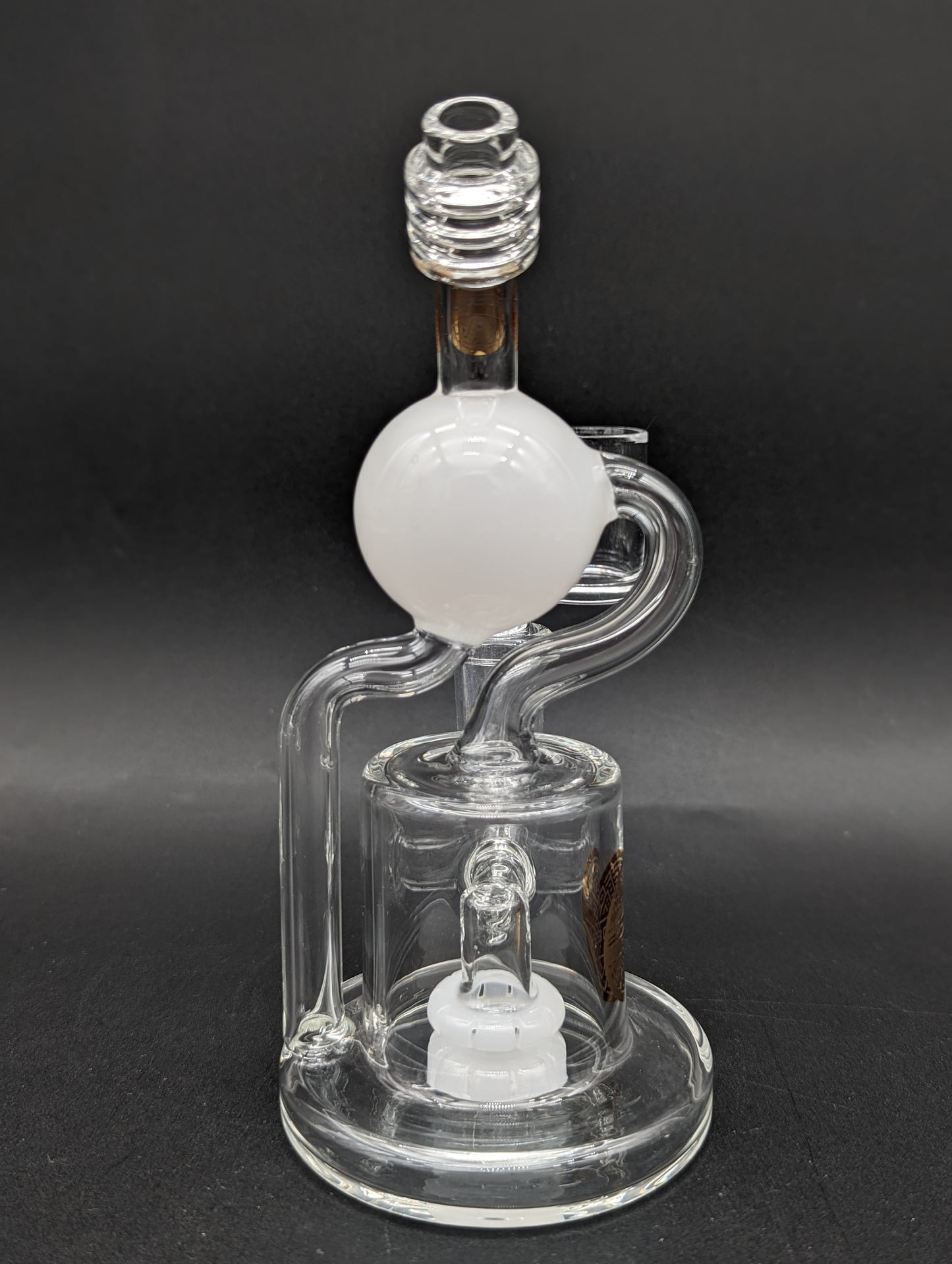 Bougie Glass 6" Orbit Recycler Dab Rig