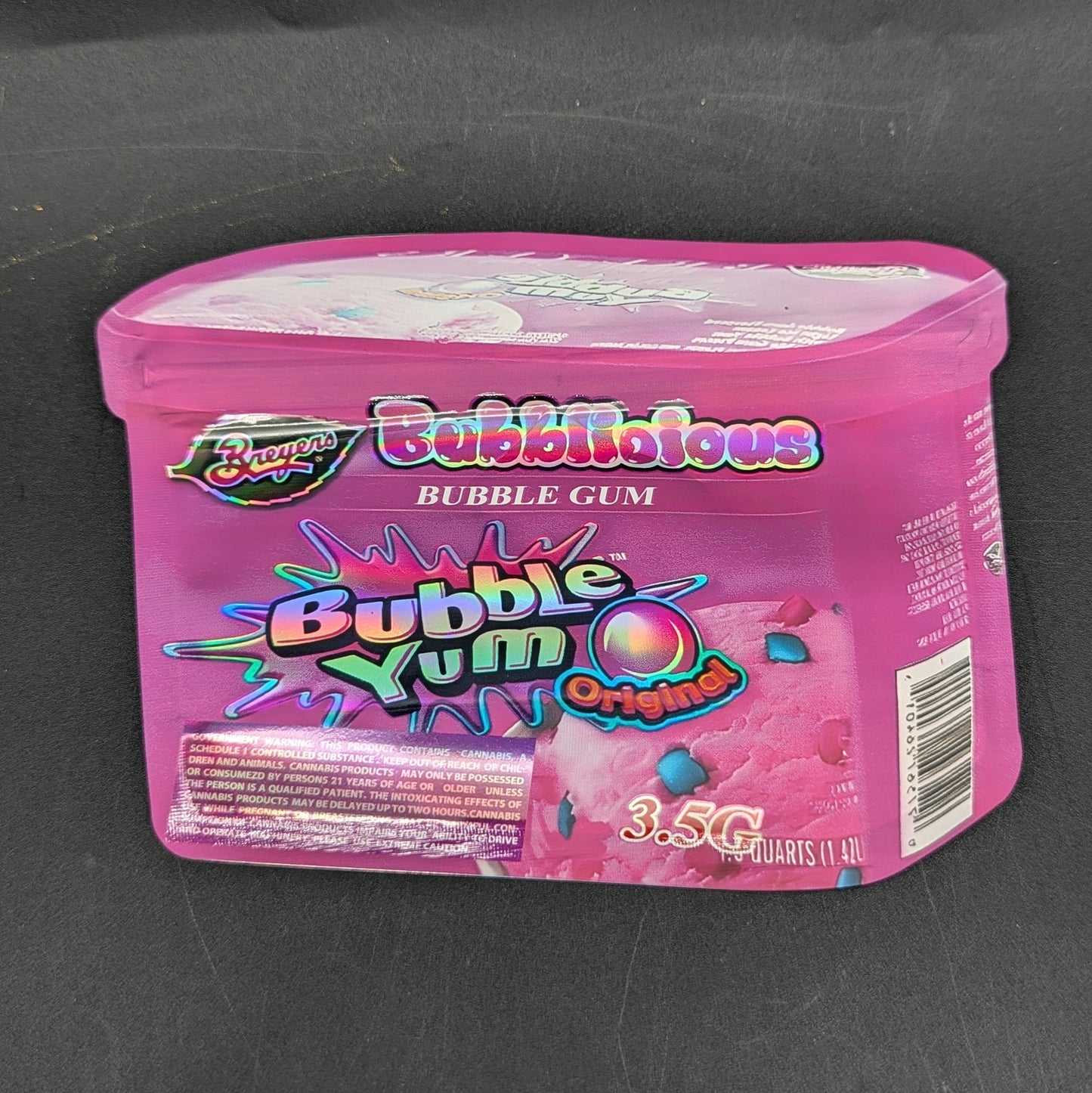 Bubble Gum Ice Cream 3.5g Mylar Bag