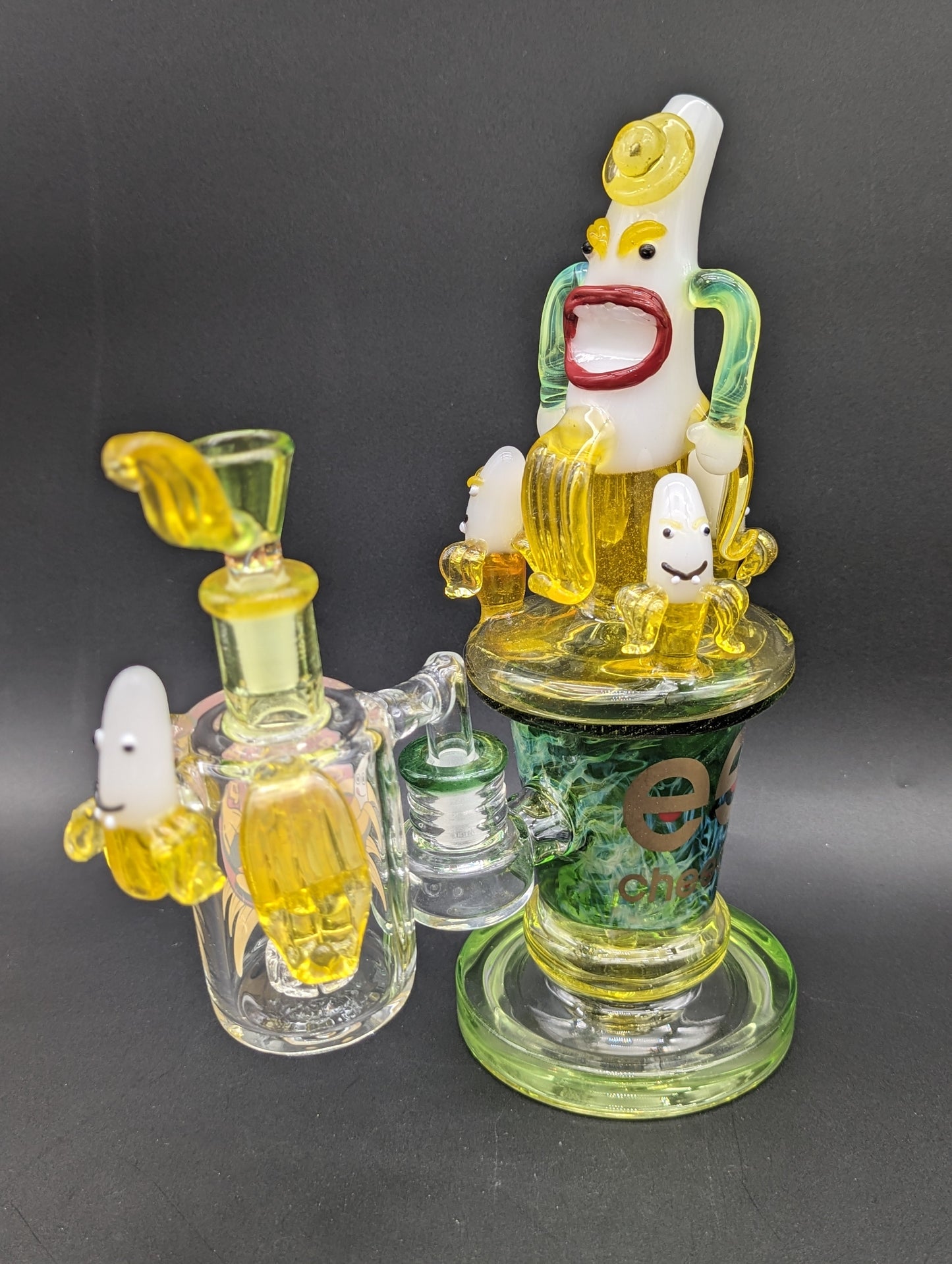 Cheech Glass - 10" Banana Time Water Pipe Set