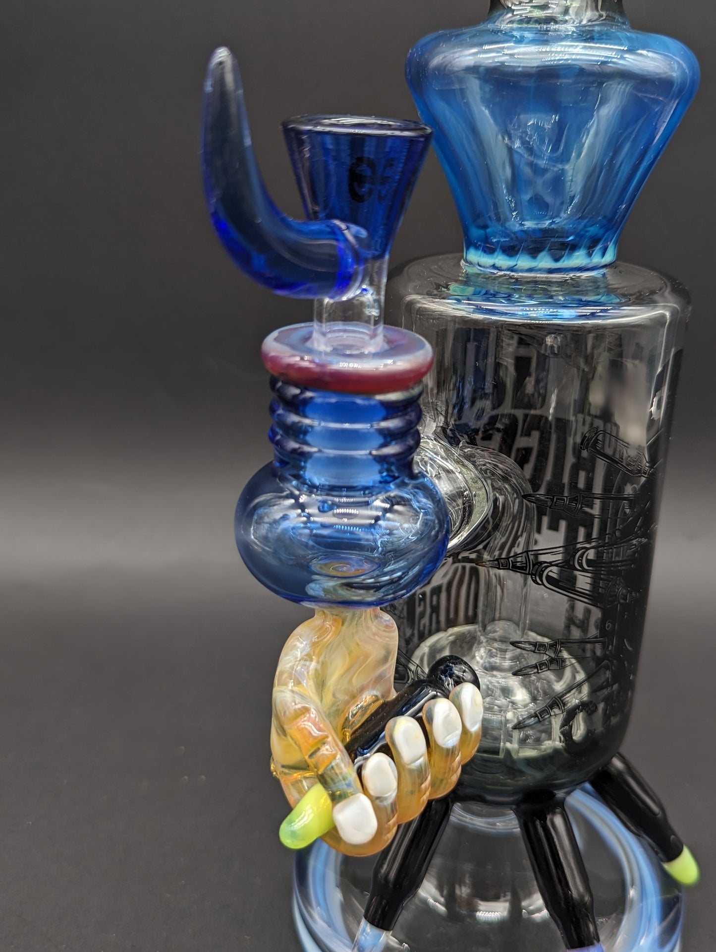 Cheech Glass - 13" Pistol Themed Water Pipe