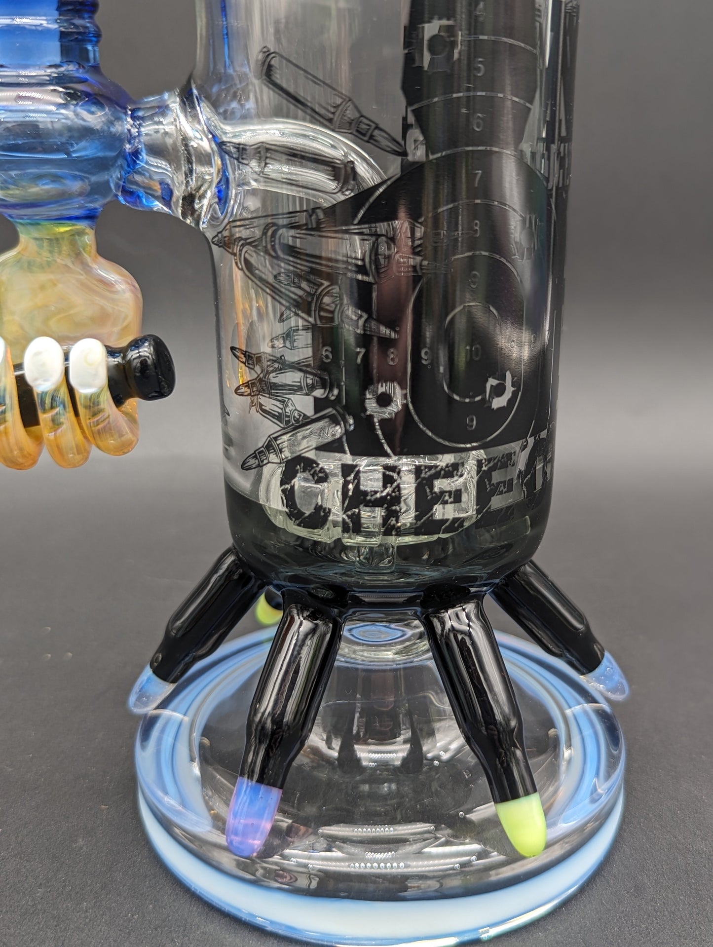 Cheech Glass - 13" Pistol Themed Water Pipe
