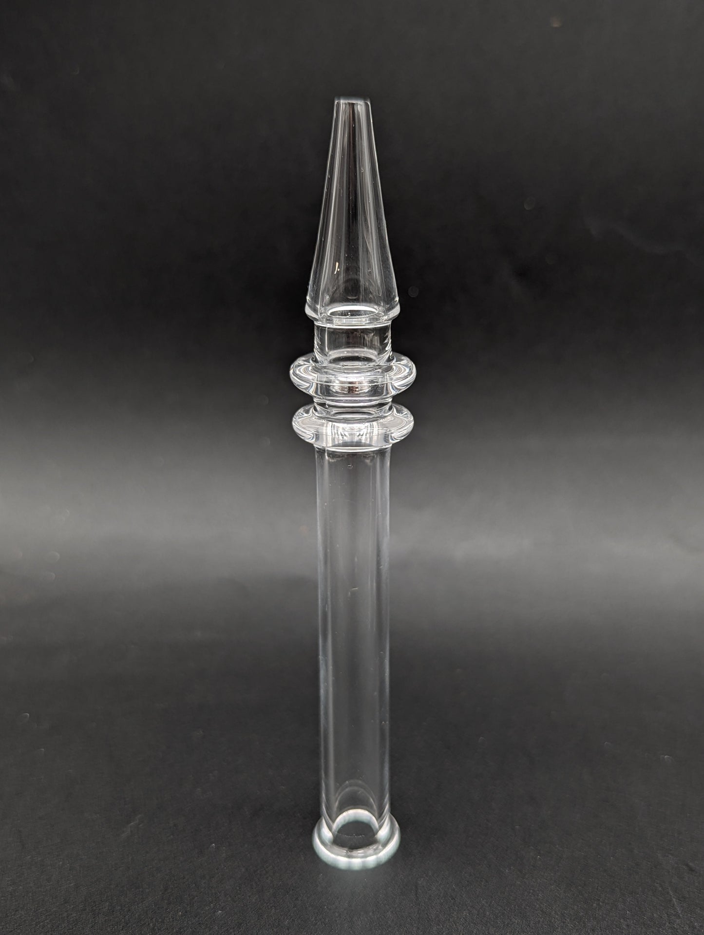 Clear Quartz One Piece Dab Straw-Avernic Smoke Shop