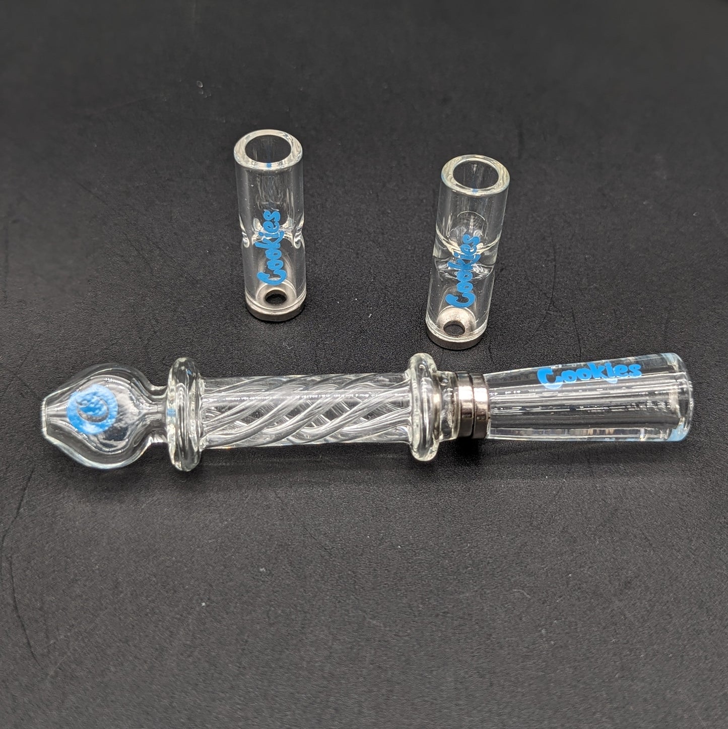 Cookies Pocket Hitter 3-in-1 Glass Chillum & Tip Kit | 4"