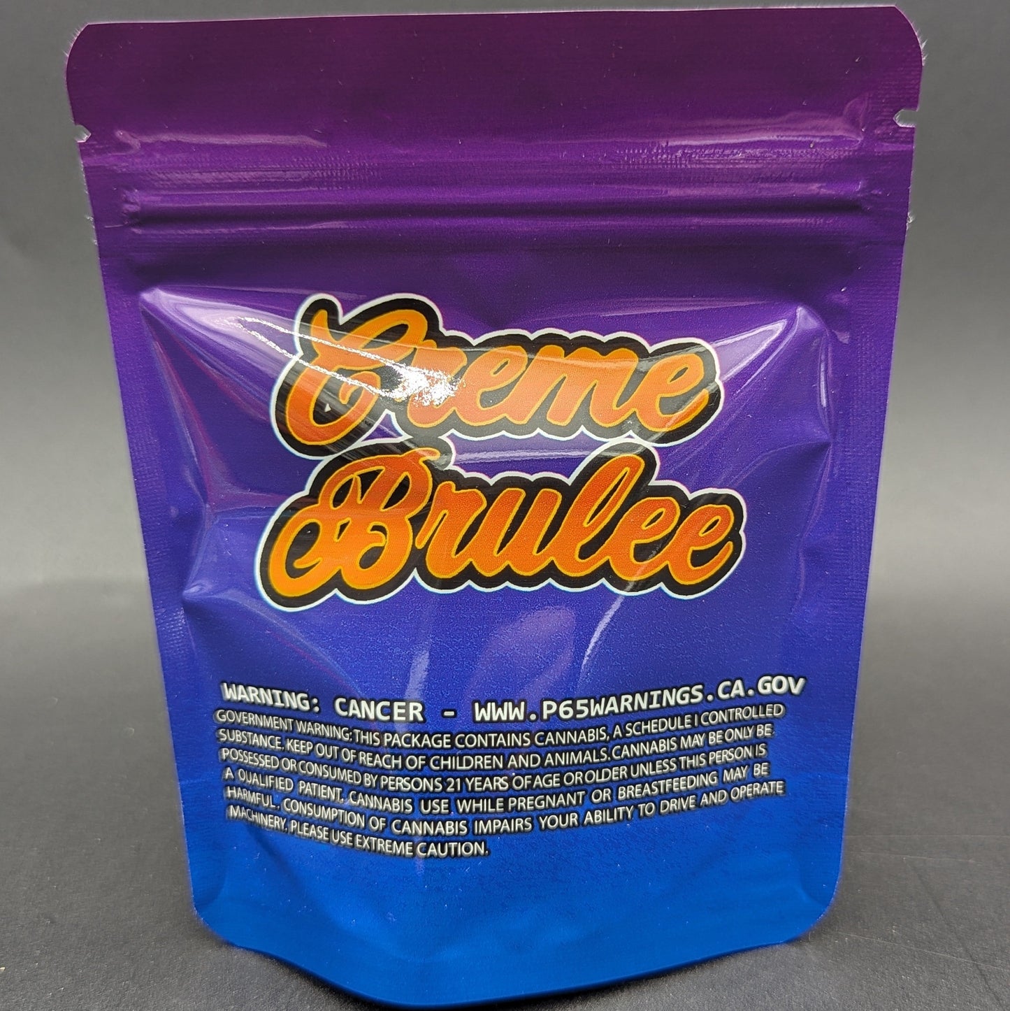 Creme Brulee 3.5g Mylar Bags