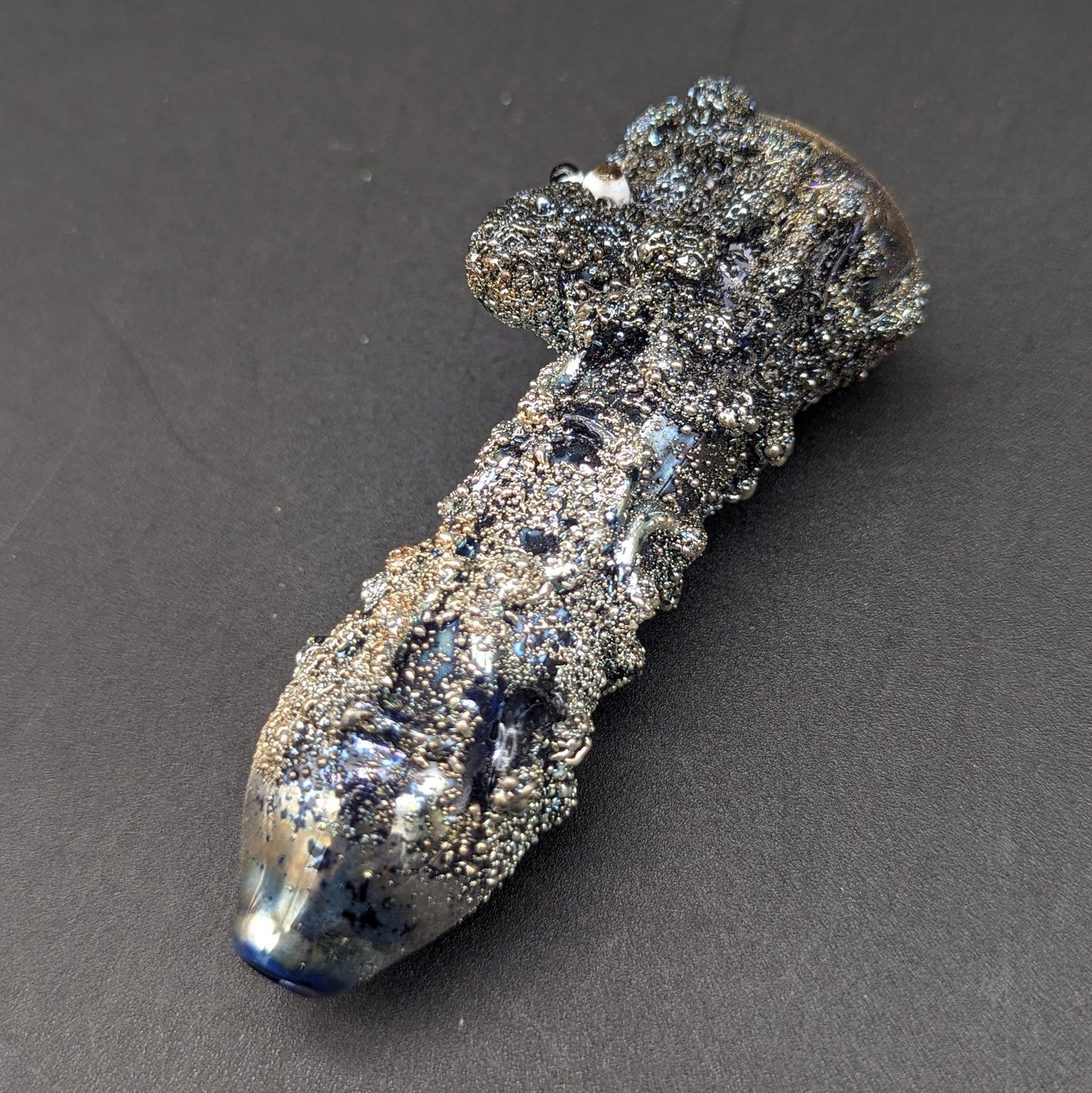 Curious Kraken Metallic Electroplated Glass Chillum | 3.5"