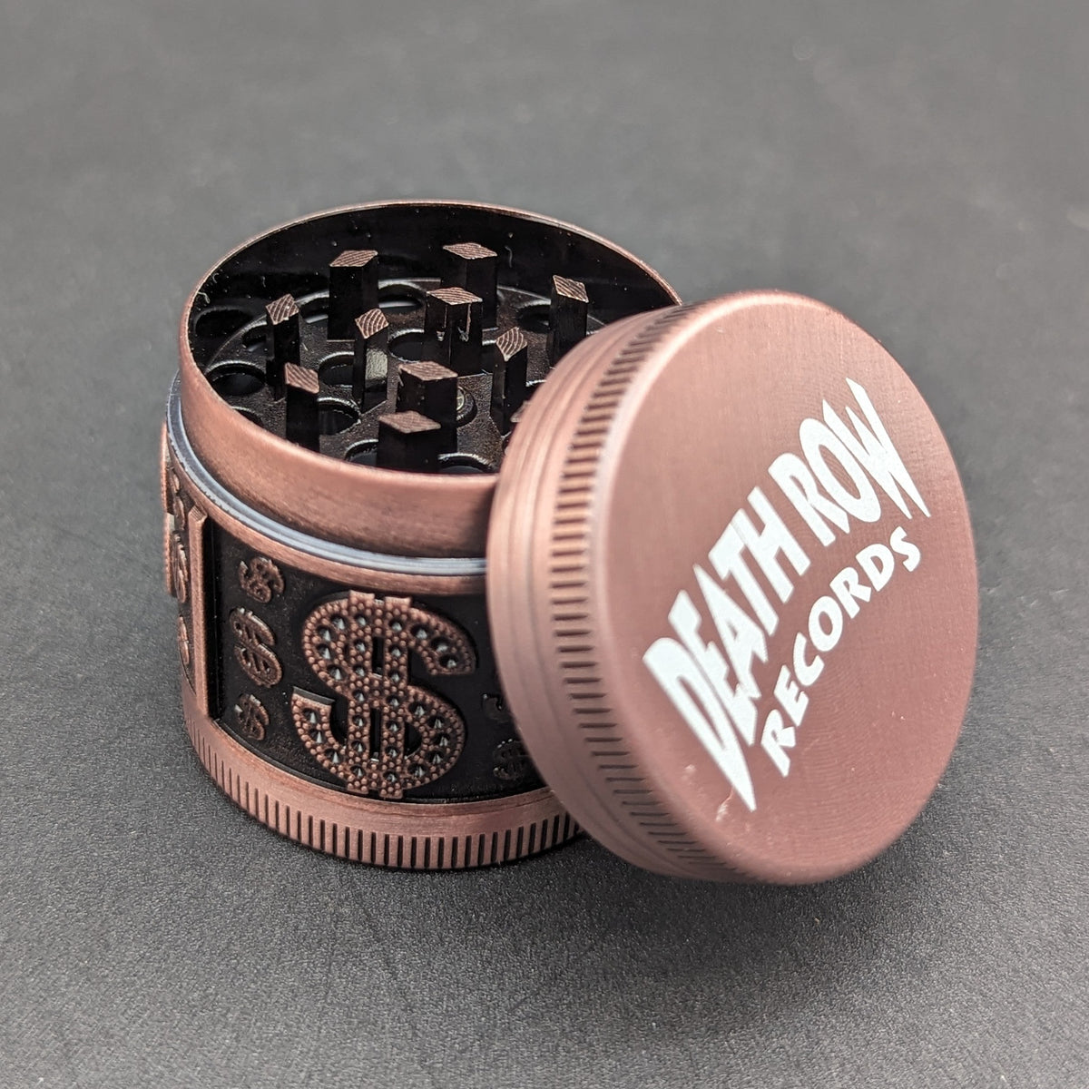 Death Row Records - 1.6" 4 Part Zinc USD Mini Grinder-Avernic Smoke Shop