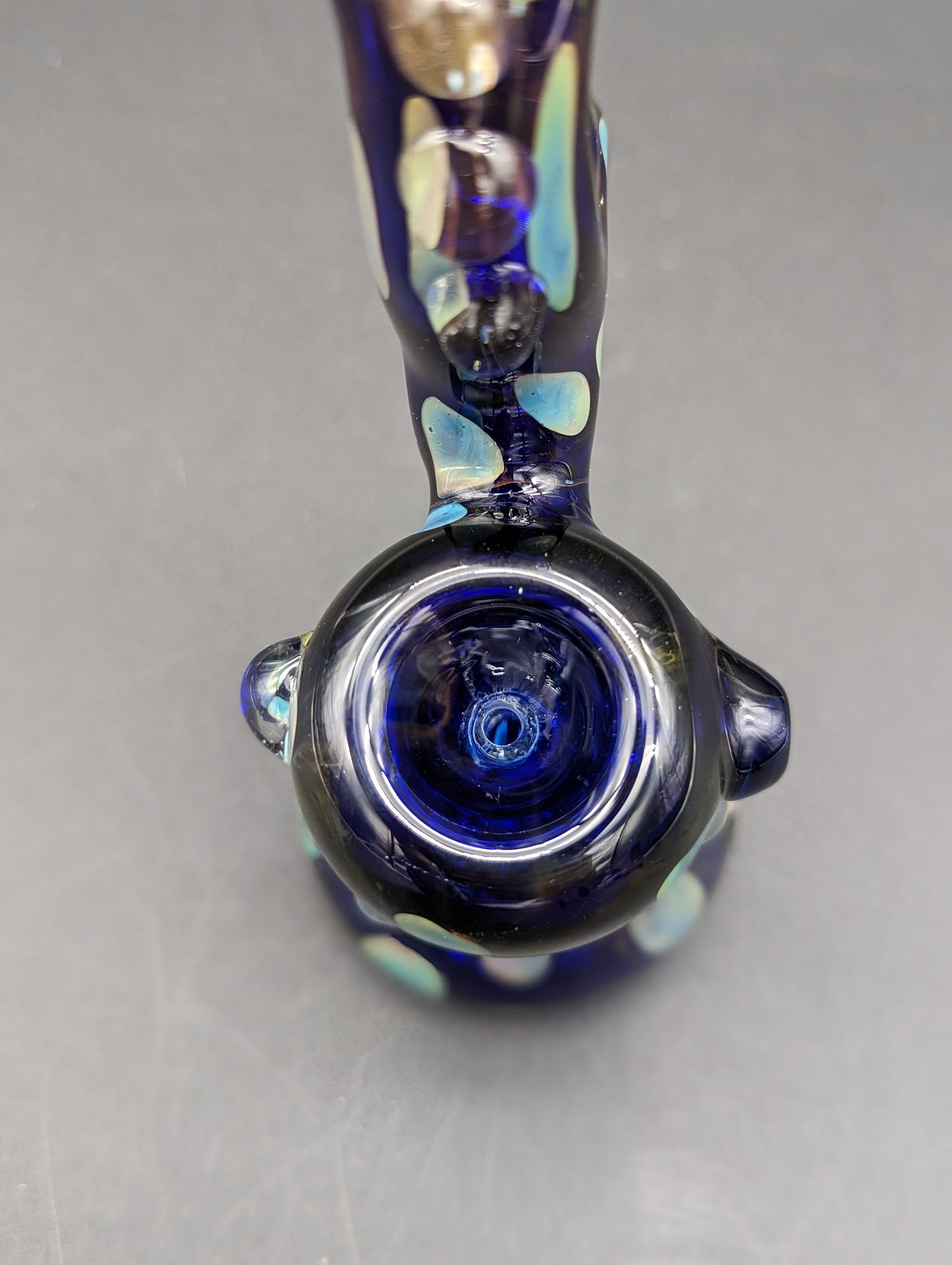 Deep Sea Polka Dot Standing Bubbler 7"-Avernic Smoke Shop