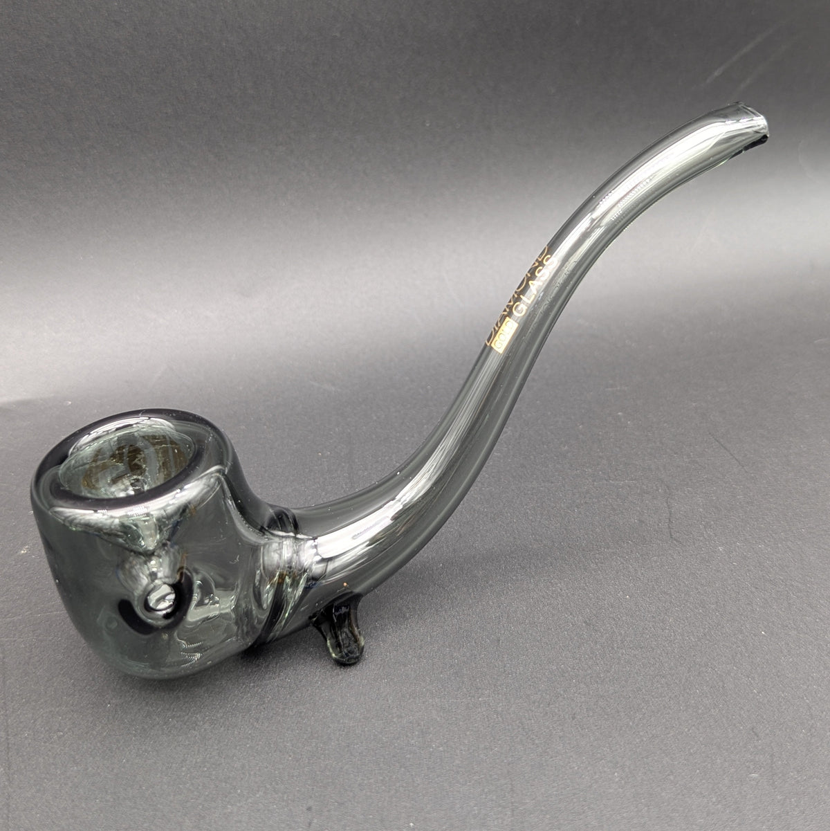 Diamond Glass Sherlock Hand Pipe-Avernic Smoke Shop
