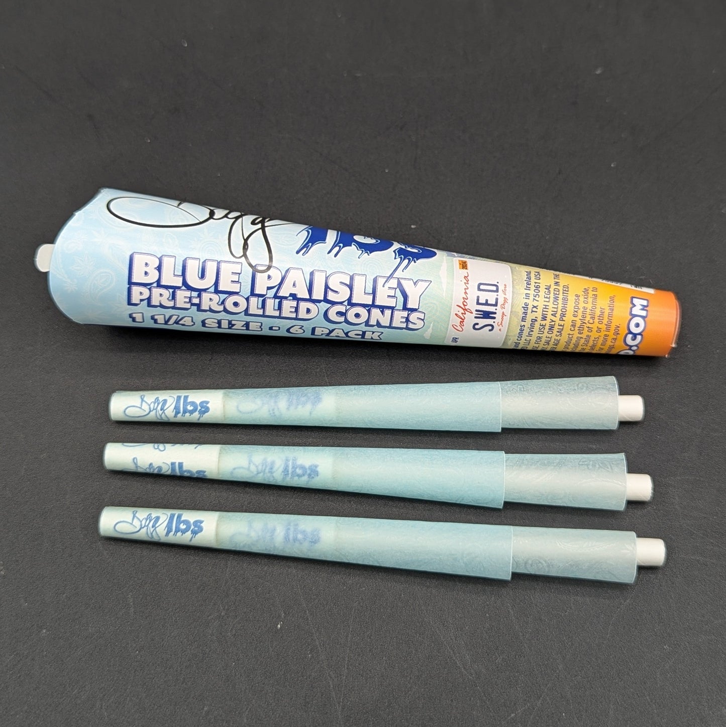 Dogg Lbs Blue Paisley Cones 1 1/4 - 6pk