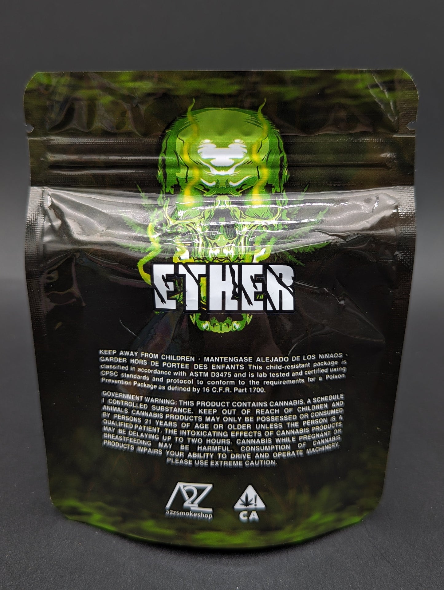 Ether 3.5g Mylar Bags