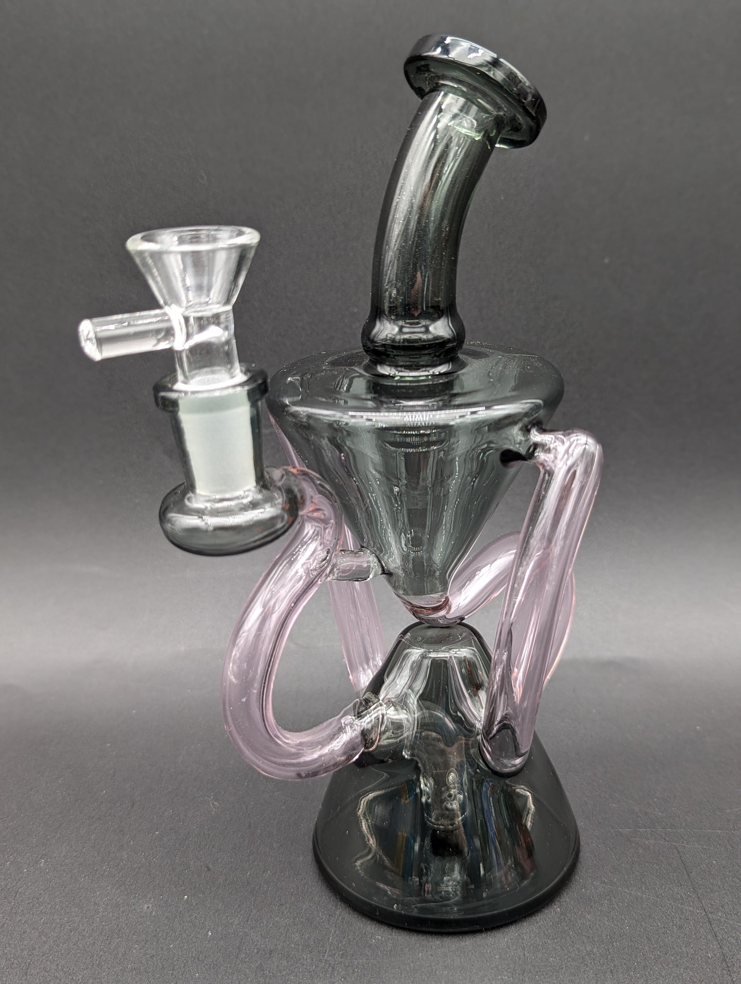 Full Color Dual Chamber Recycler Bong