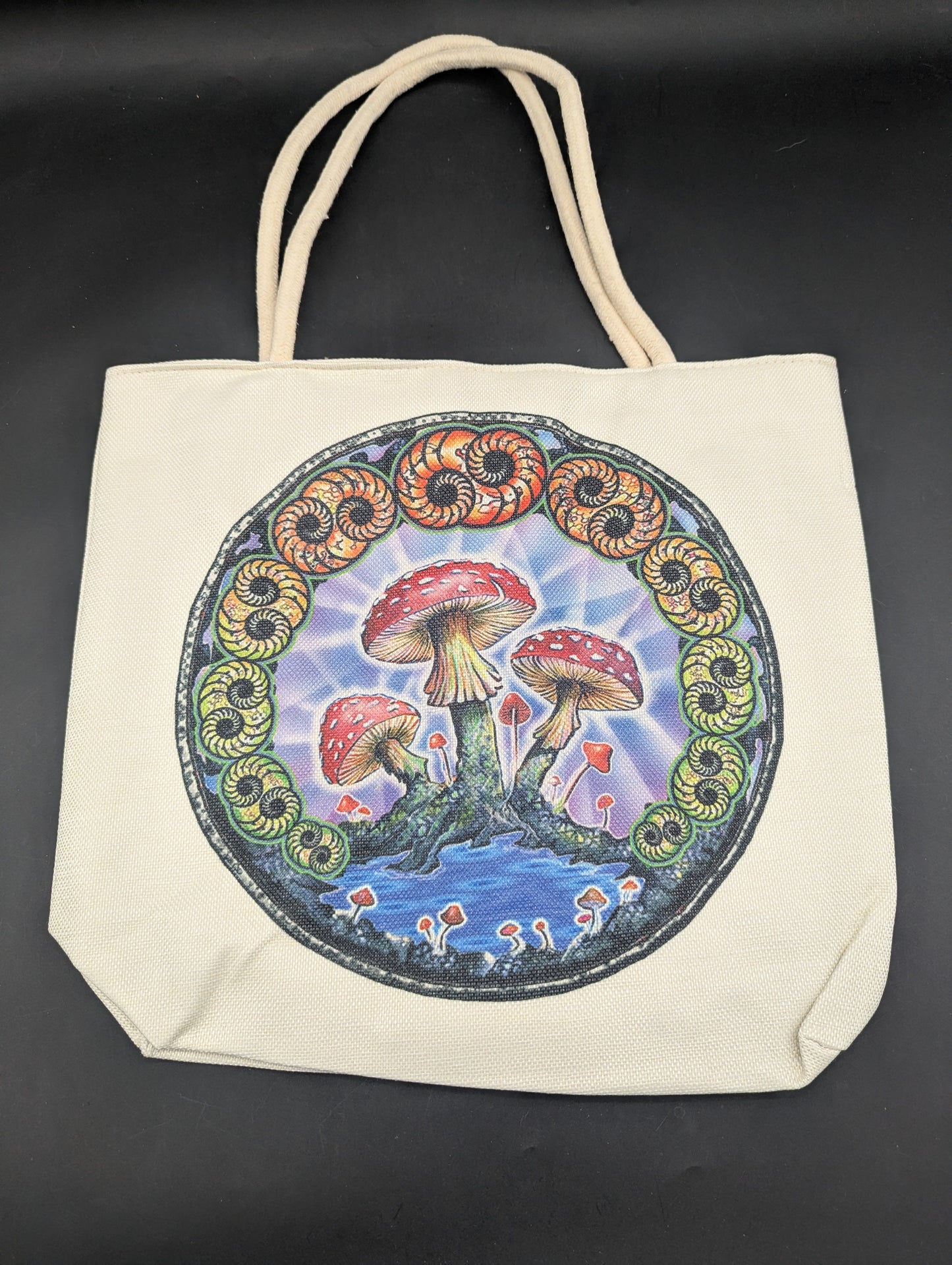 Full Print Canvas Tote Bags-Avernic Smoke Shop