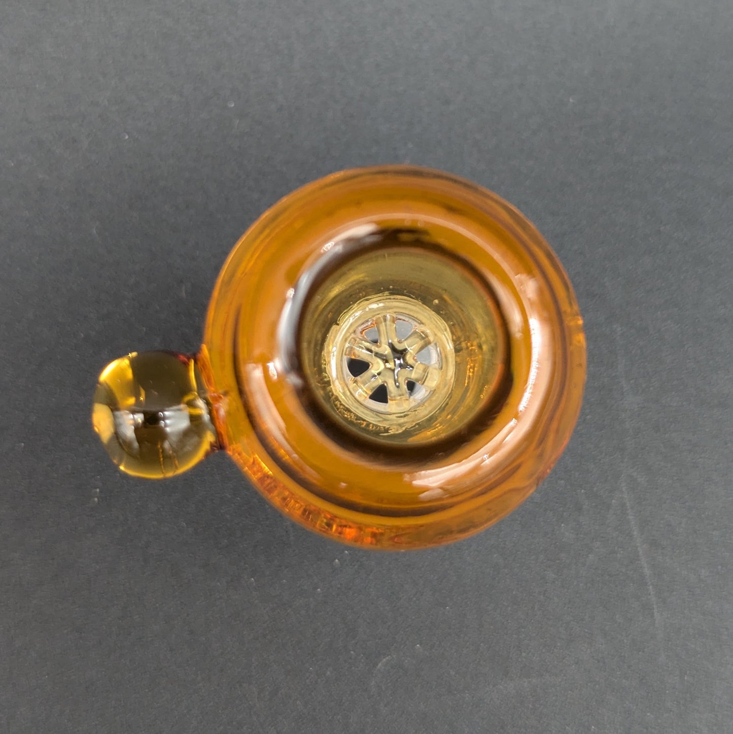 Glass Herb Slide w/ Thick Handle and Screen 14mm Male-Avernic Smoke Shop